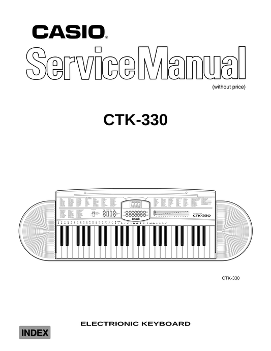 Casio CTK-330 Keyboard Piano Service Manual (Pages: 16)