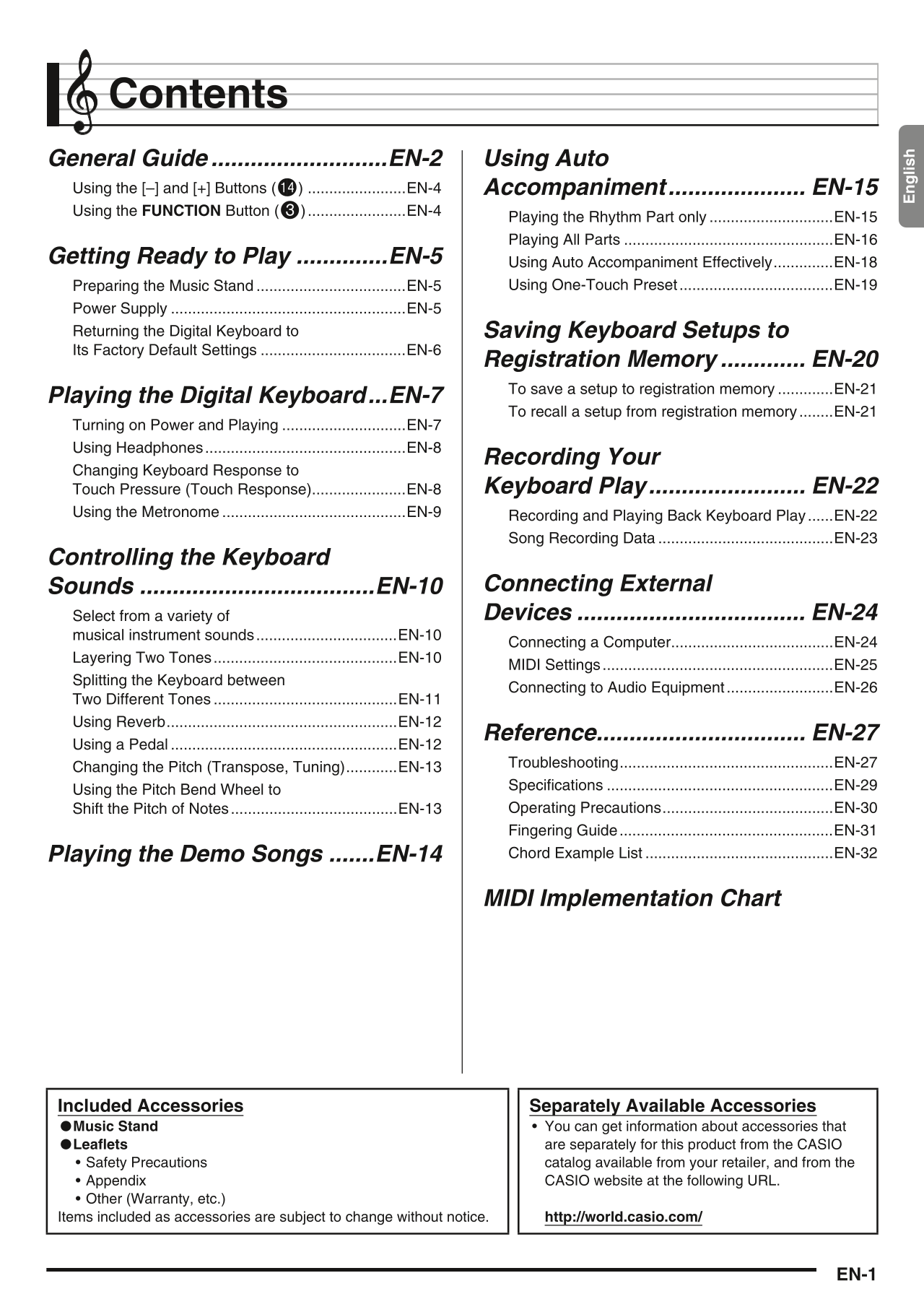 Casio CTK-3400SK Keyboard Piano Owner's/ User Manual (Pages: 37)