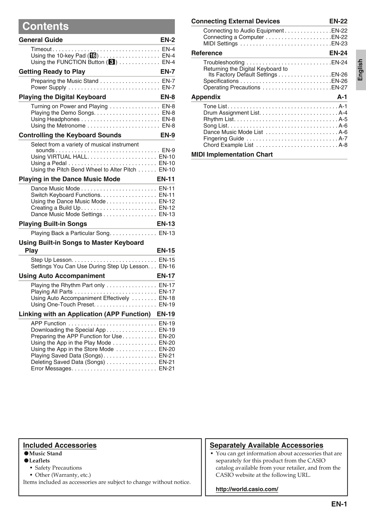 Casio CTK-3500 Keyboard Piano Owner's/ User Manual (Pages: 40)