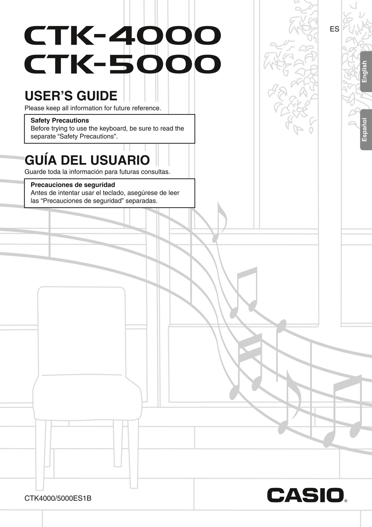 Casio CTK-4000 & CTK-5000 Keyboard Piano Owner's/ User Manual (Pages: 80)