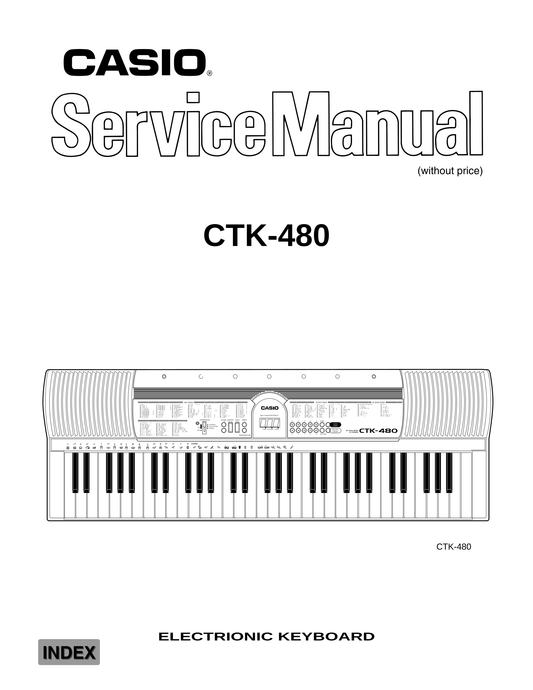 Casio CTK-480 Keyboard Piano Service Manual (Pages: 16)