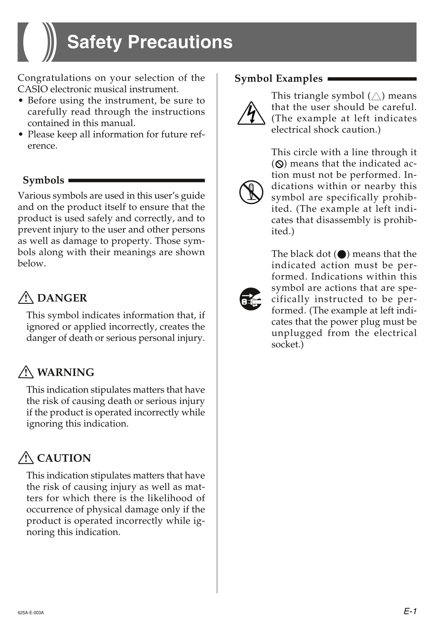 Casio CTK-481 & CTK-491 Keyboard Piano Owner's/ User Manual (Pages: 49)