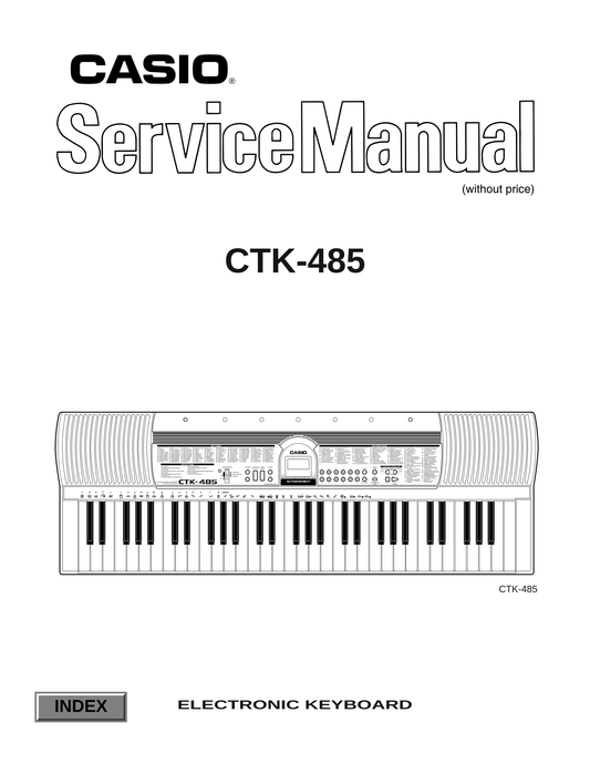 Casio CTK-485 Keyboard Piano Service Manual (Pages: 20)
