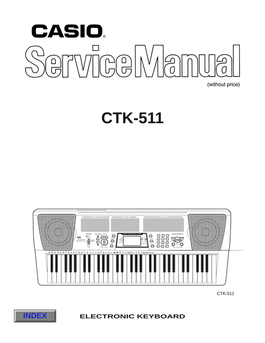 Casio CTK-511 Keyboard Piano Service Manual (Pages: 21)