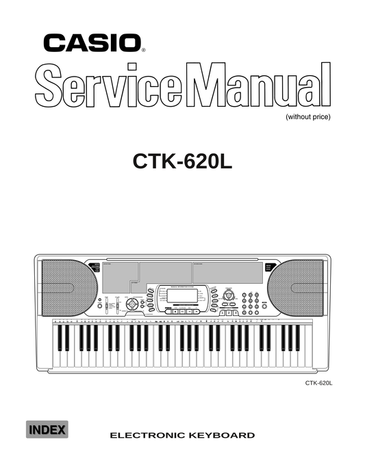 Casio CTK-620L Keyboard Piano Service Manual (Pages: 33)