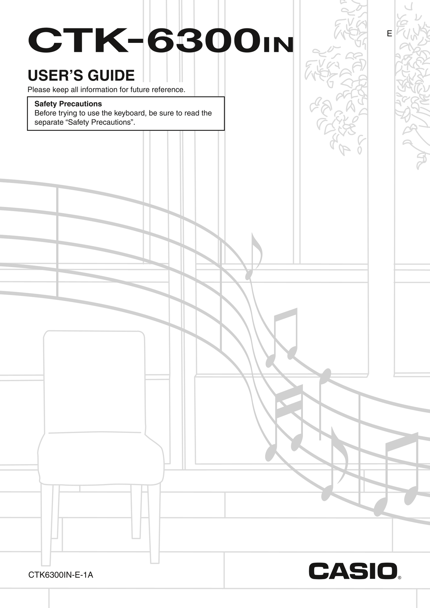 Casio CTK-6300IN Keyboard Piano Owner's/ User Manual (Pages: 130)