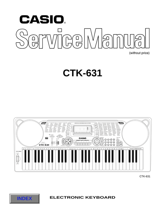 Casio CTK-631 Keyboard Piano Service Manual (Pages: 30)