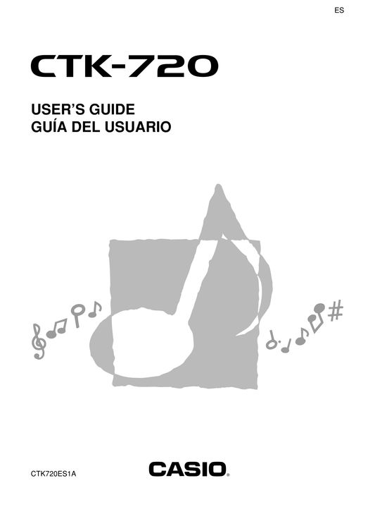 Casio CTK-720 Keyboard Piano Owner's/ User Manual (Pages: 48)