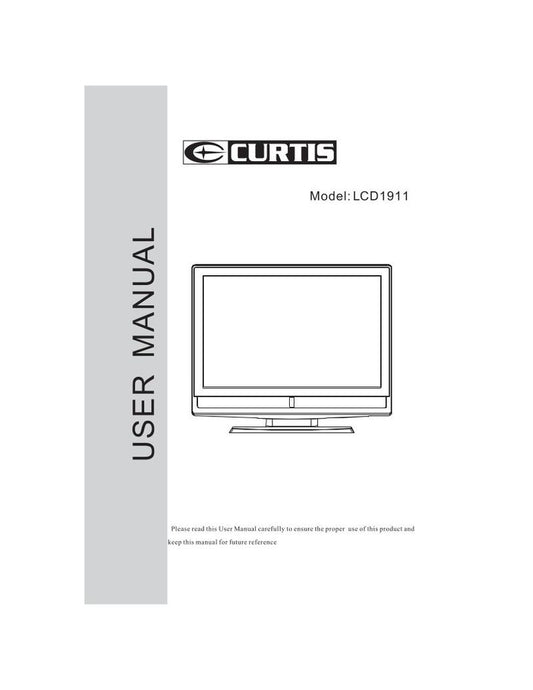 Curtis LCD1911OM TV Operating Manual