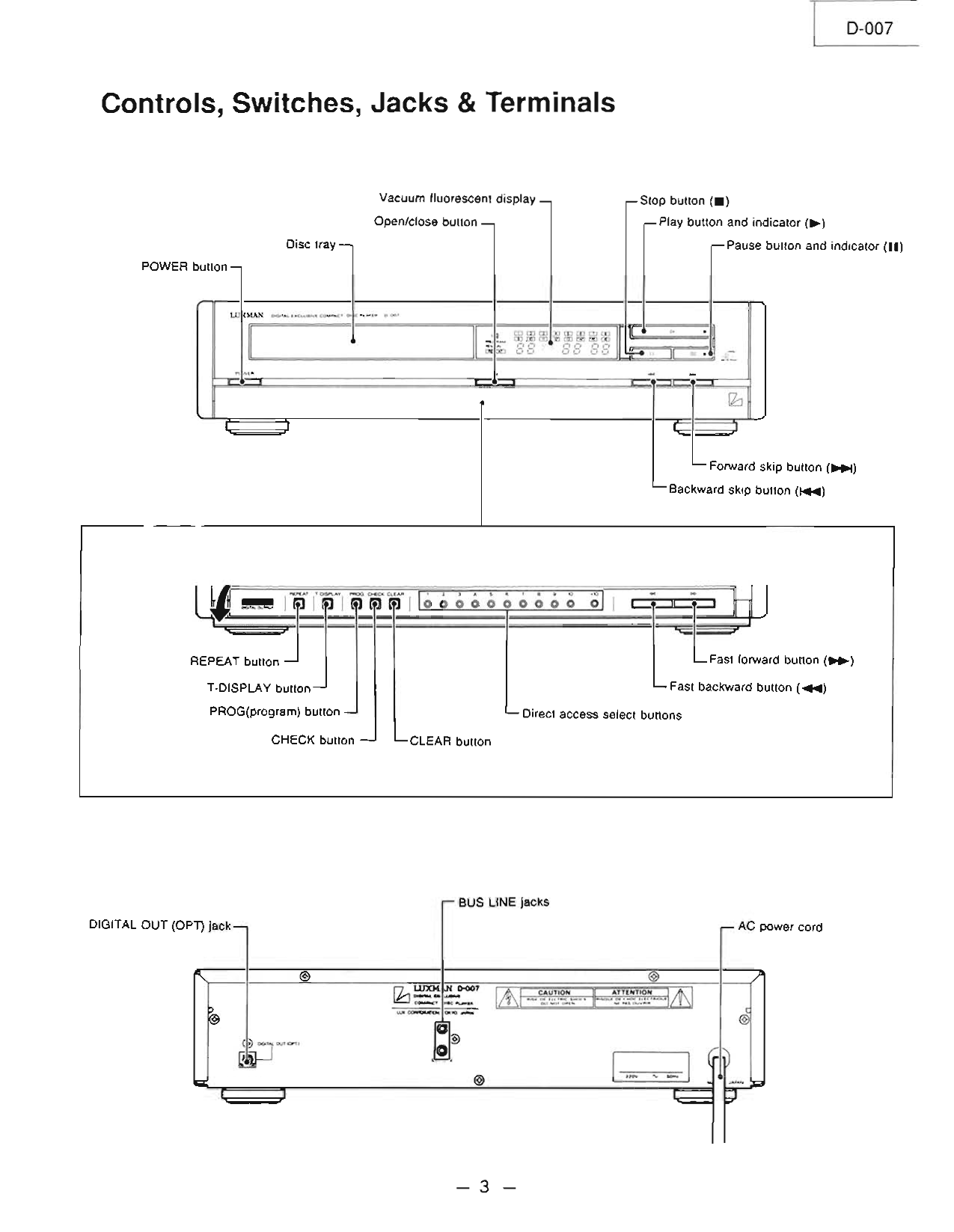 Luxman D-007 CD Player Service Manual (Pages: 32)