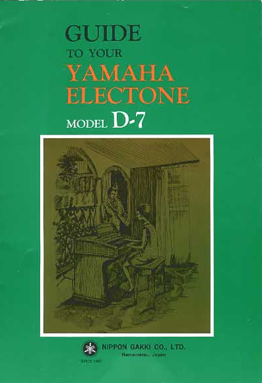 Yamaha D-7 Electone Organ Owner's/ User Manual (Pages: 36)