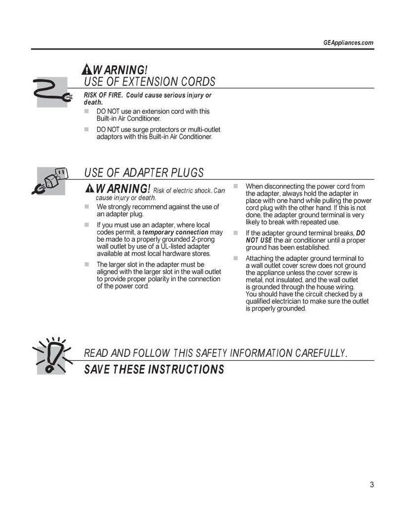 LG 6711 AR2905 C Air Conditioner Unit Operating Manual