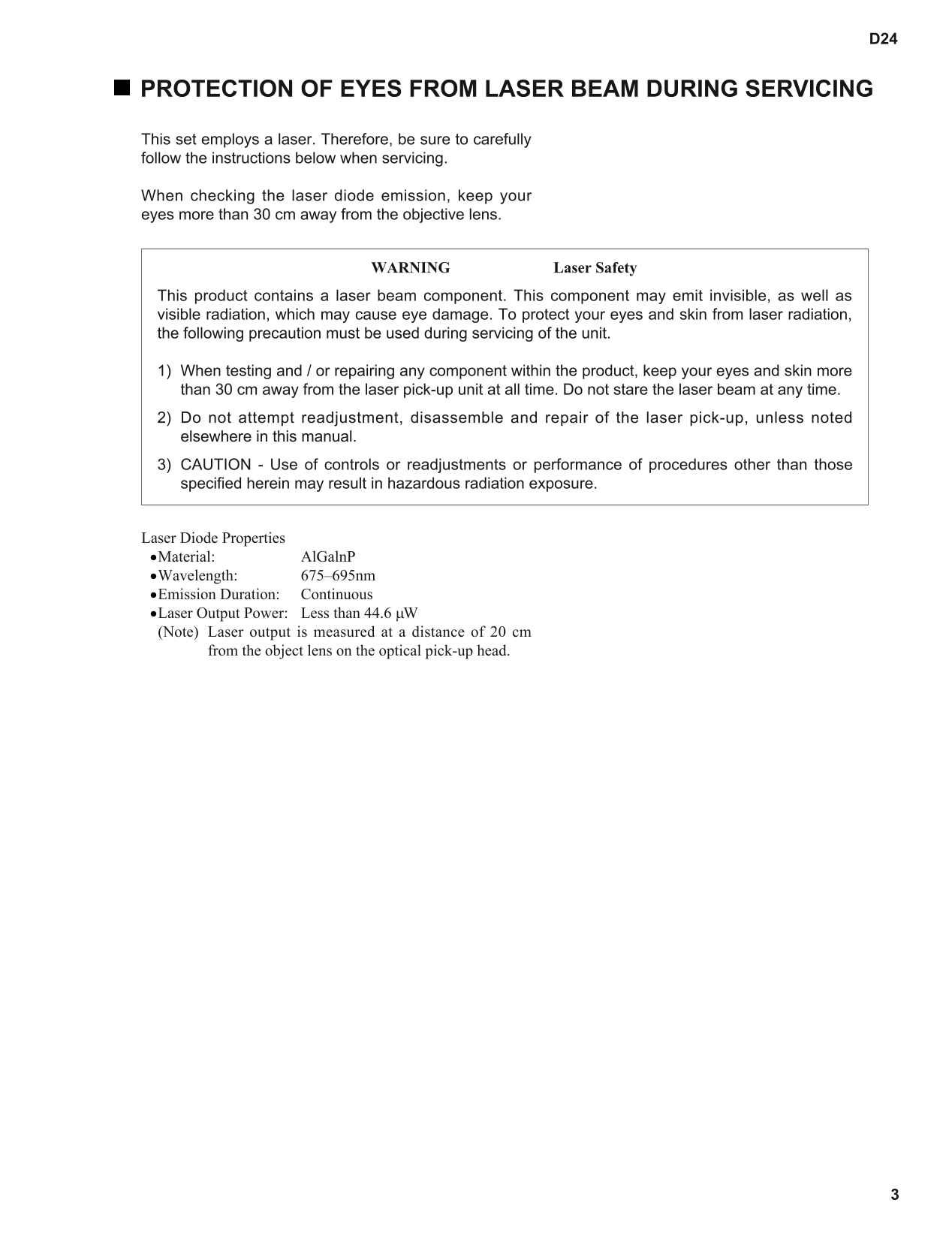 Yamaha D24 & RC-D24 Digital Multi-Track Recorder Service Manual (Pages: 67)