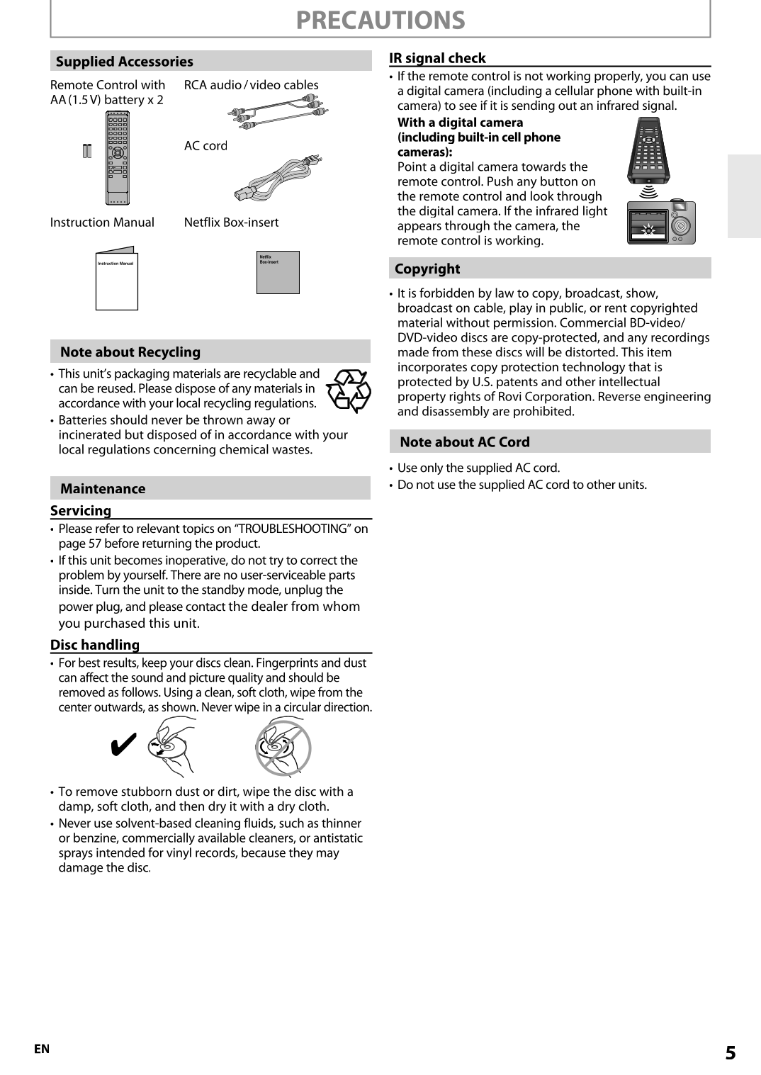 Integra DBS-30.2 Blu-Ray Player Owner's/ User Manual (Pages: 64)