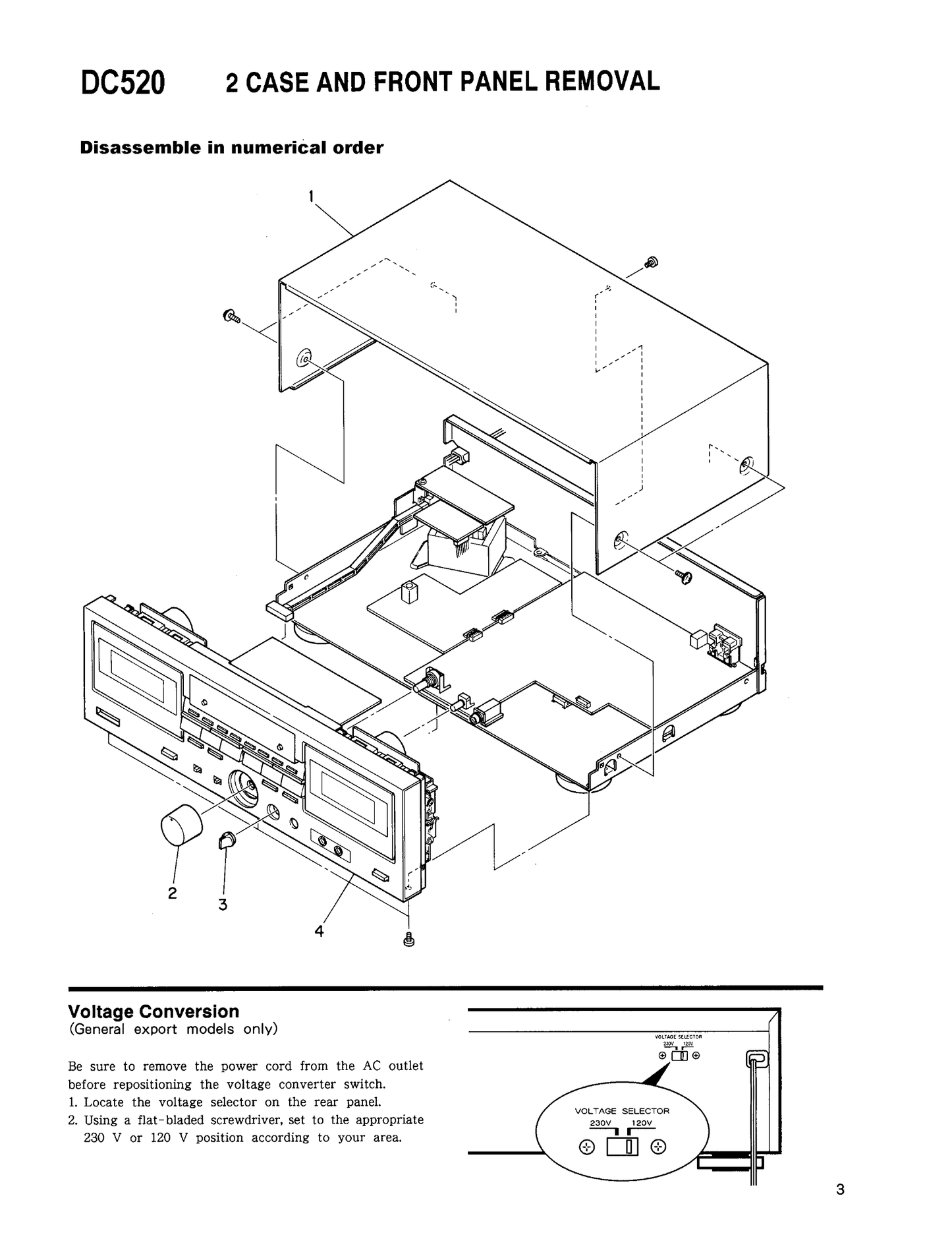 Harman/ Kardon DC520 Dual Cassette Deck Owner & Service Manual (Pages: 53)