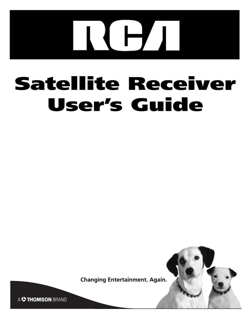 RCA DCD407 RH Satellite Receiver Operating Manual