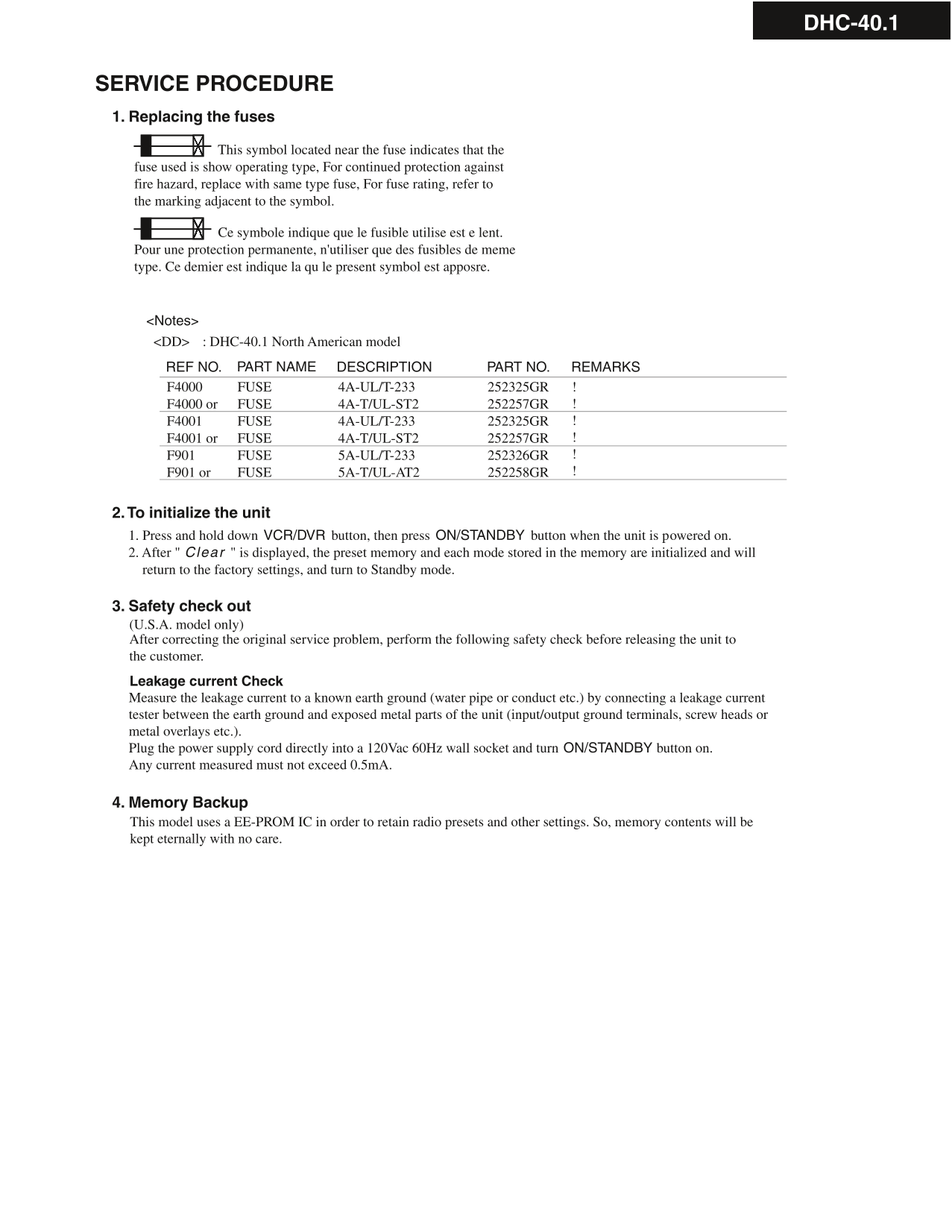 Integra DHC-40.1 AV Receiver Service Manual (Pages: 135)