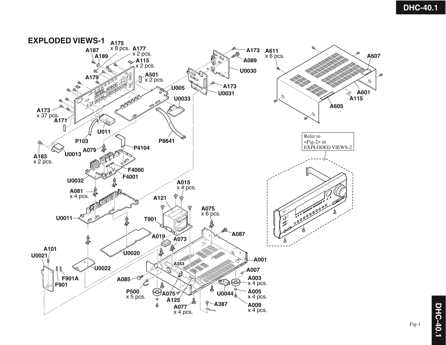 Integra DHC-40.1 AV Receiver Service Manual (Pages: 135)