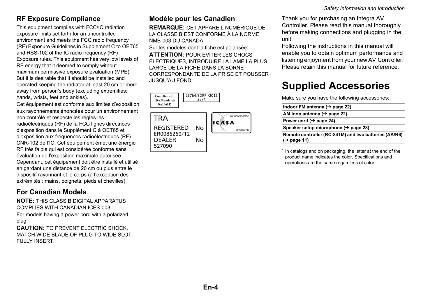 Integra DHC-60.1 AV Controller Owner's/ User Manual (Pages: 112)