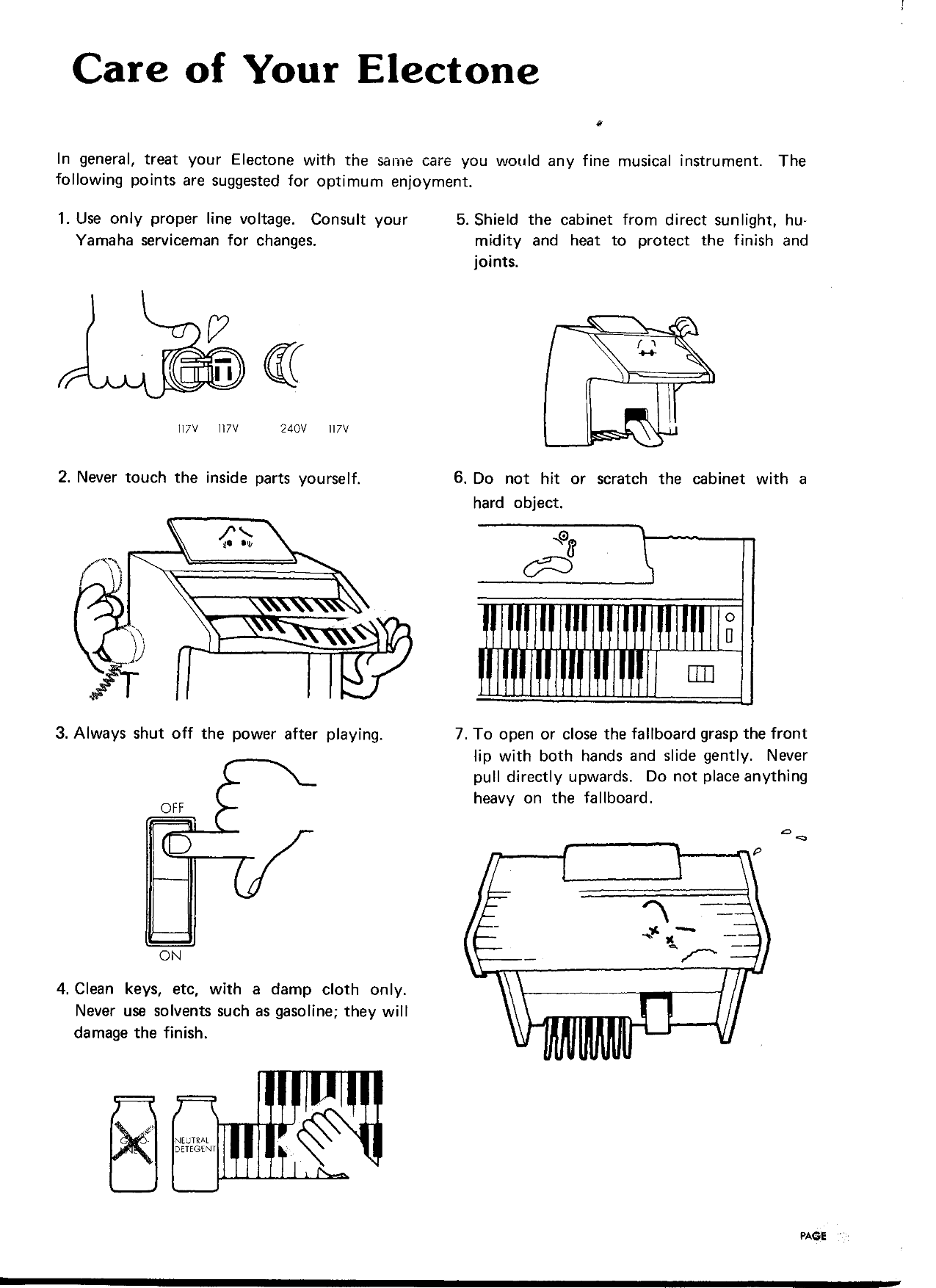 Yamaha DK-40B Electone Organ Owner's/ User Manual (Pages: 20)