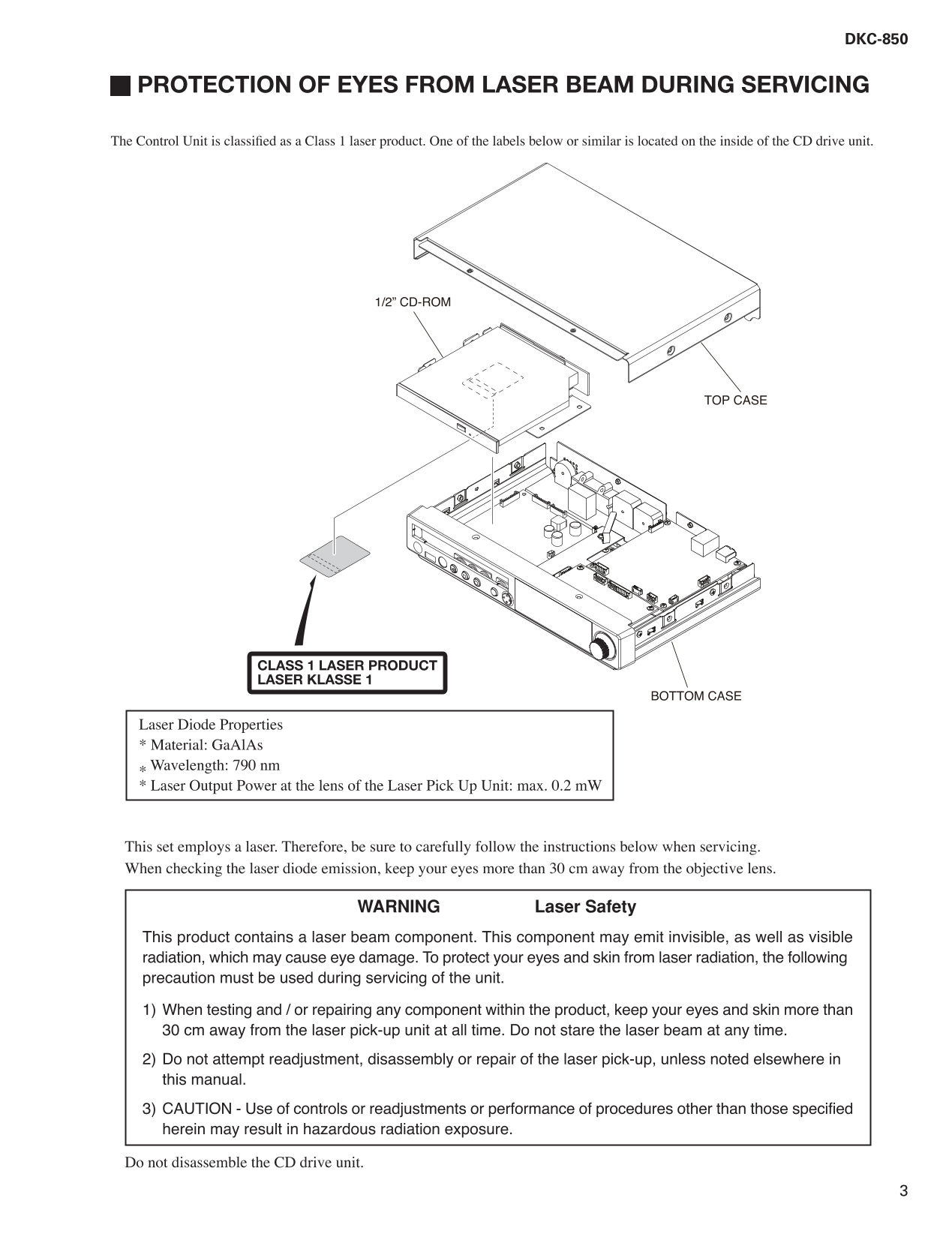 Yamaha DKC-850 Digital Piano Service Manual (Pages: 22)