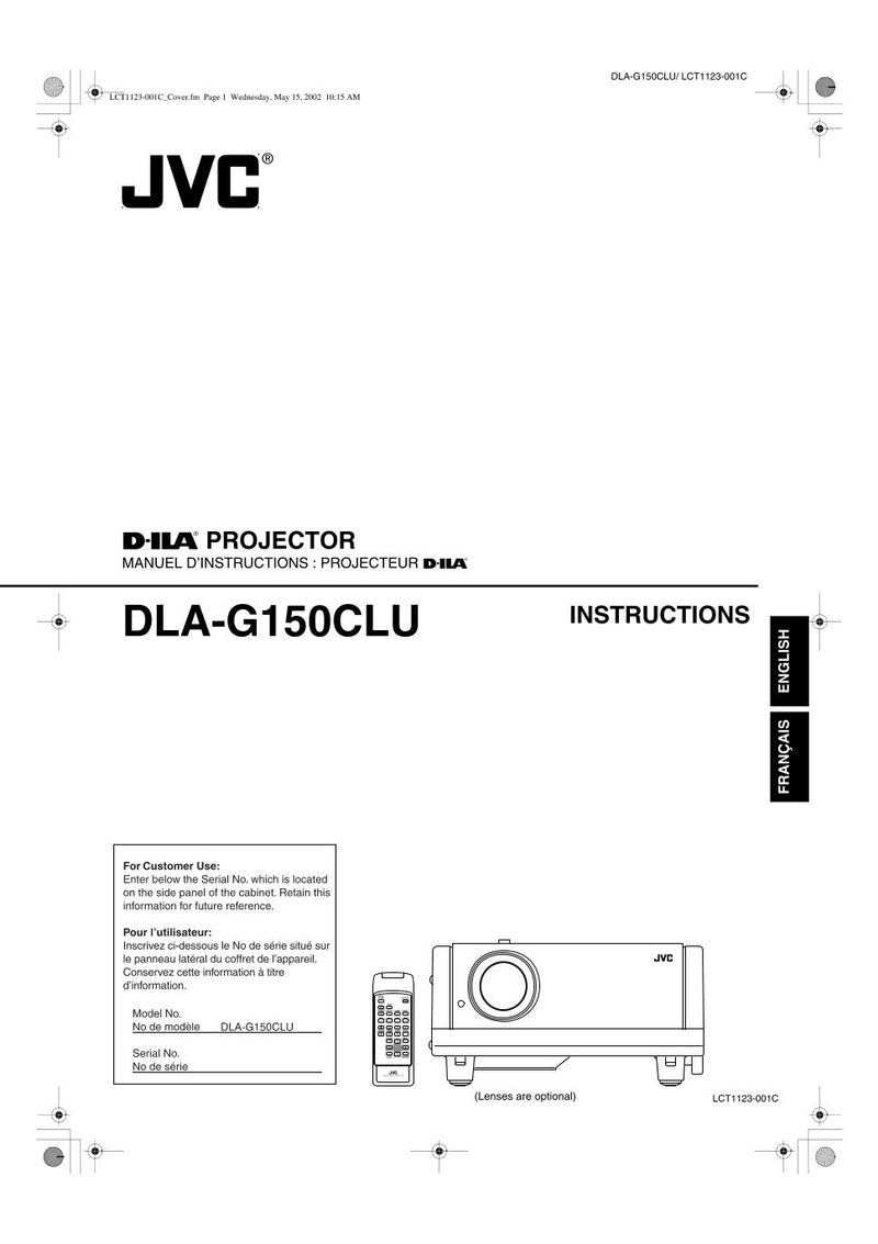 JVC DLAG150CLE DLAG150CLU Projector Operating Manual