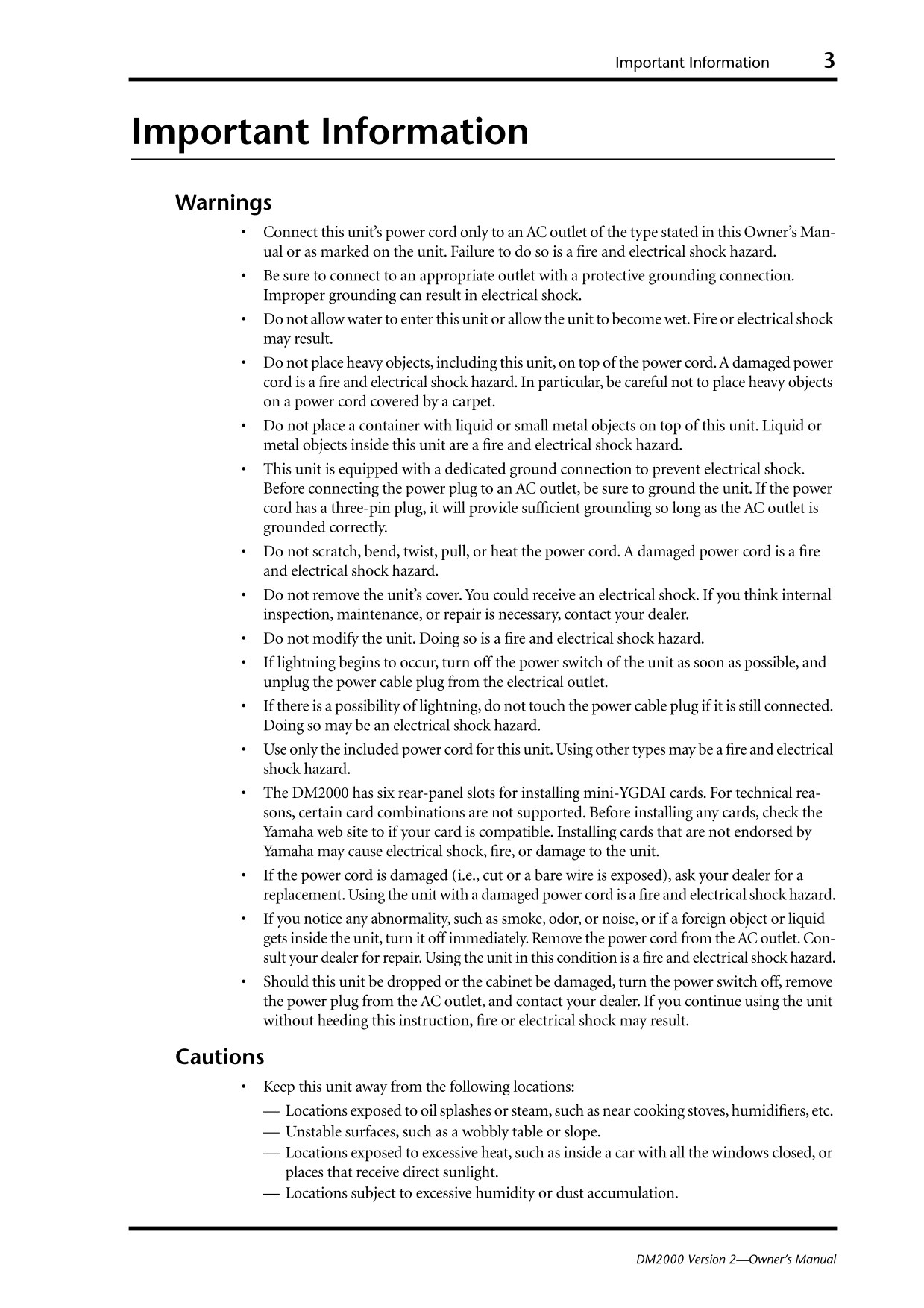 Yamaha DM2000 Digital Production Console Mixer Owner's/ User Manual (Version 2) (Pages: 402)