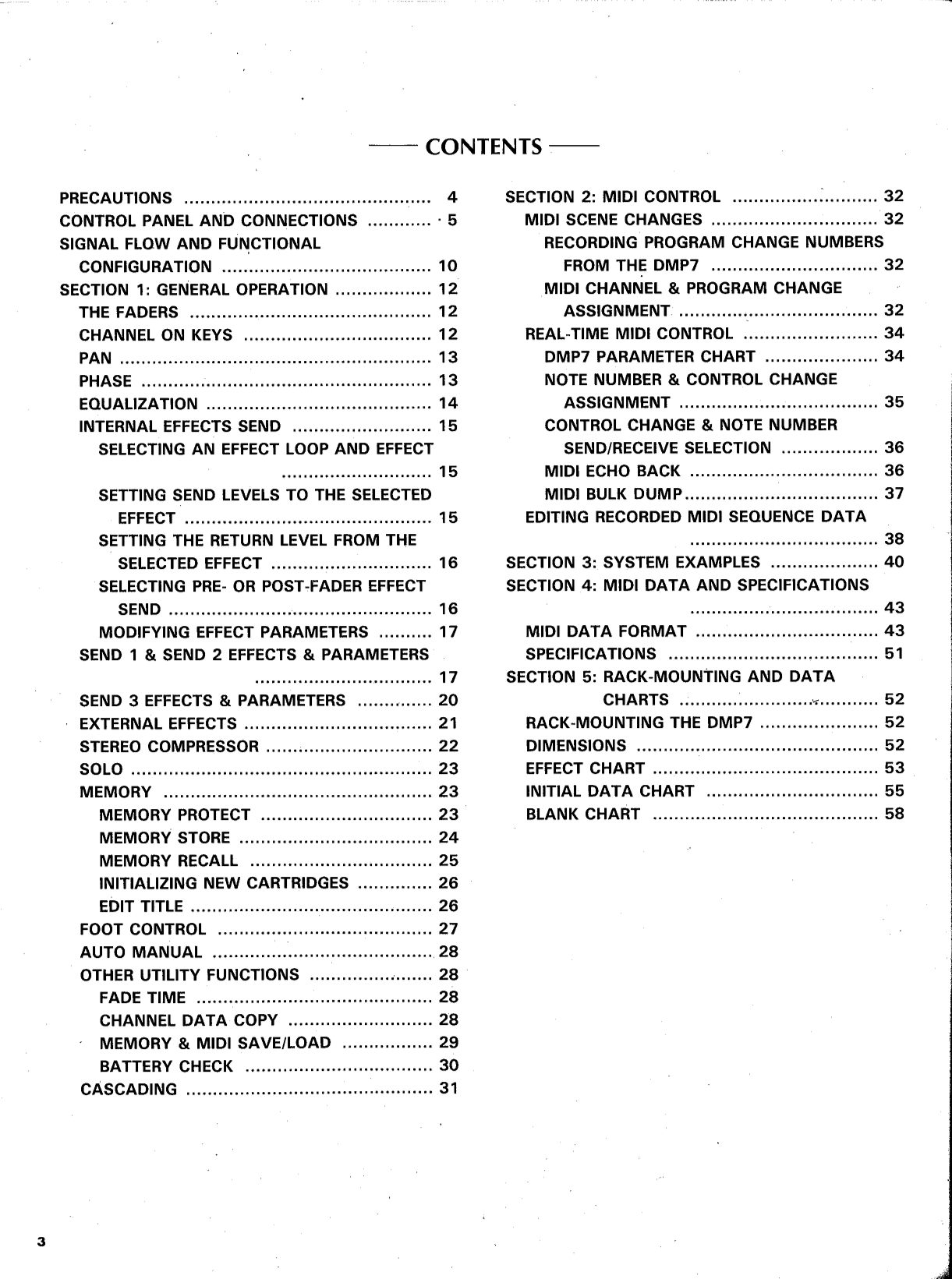 Yamaha DMP7 Digital Mixing Processor Owner's/ User Manual (Pages: 64)