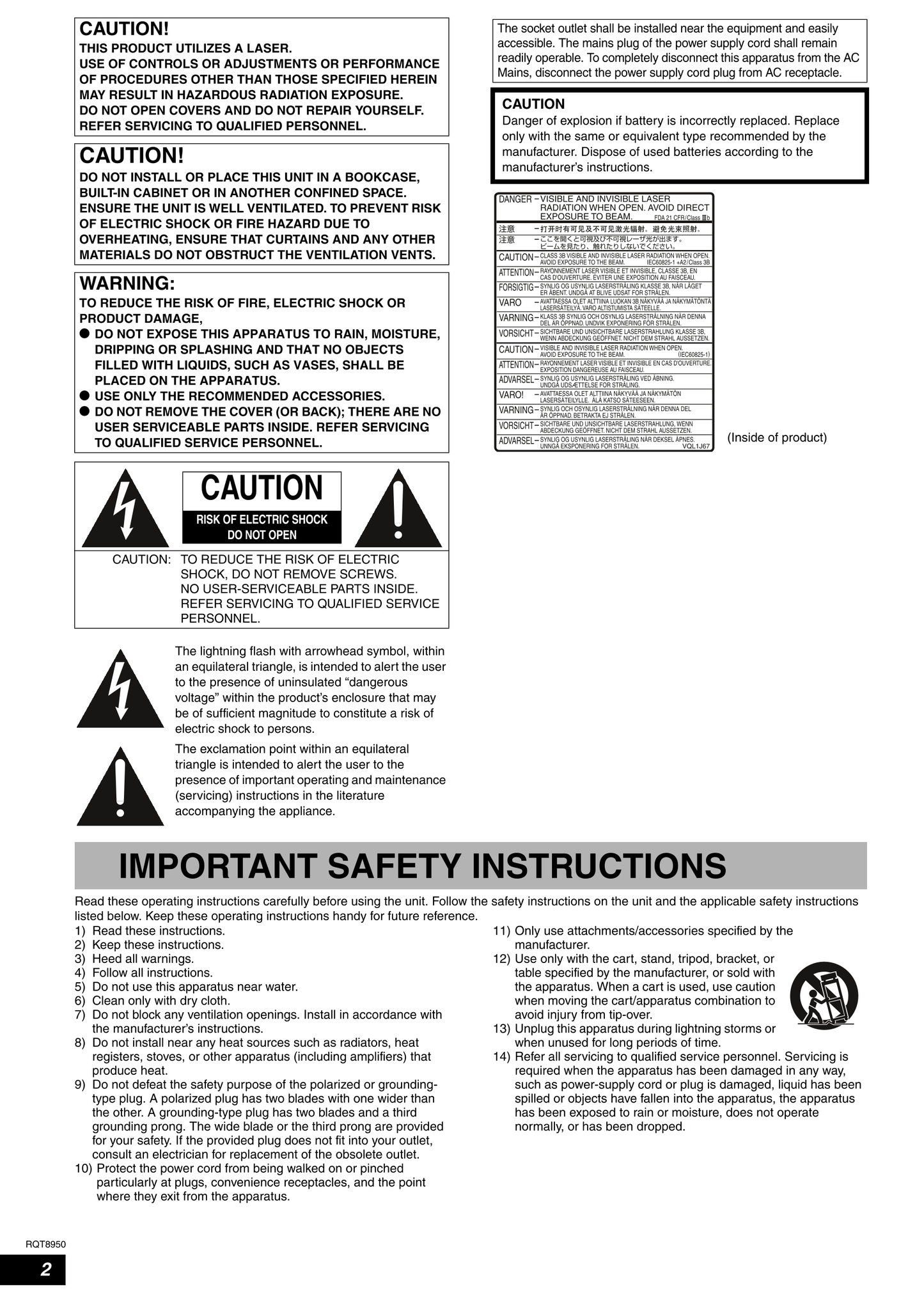 Panasonic DMR-ES16 DVD Player/ Recorder Owner's/ User Manual (Pages: 48)