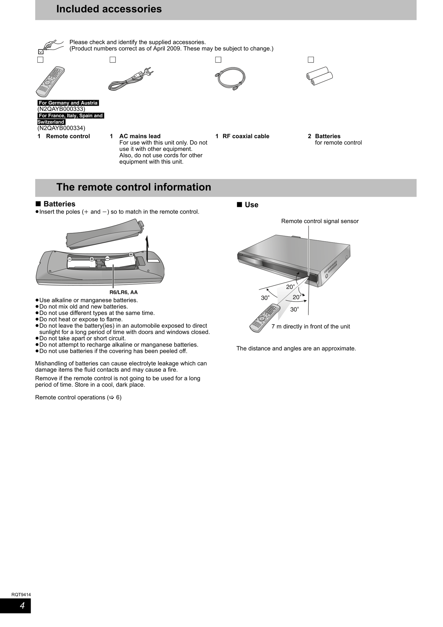 Panasonic DMR-EX79 & DMR-EX89 DVD Player/ Recorder Owner's/ User Manual (Pages: 88)