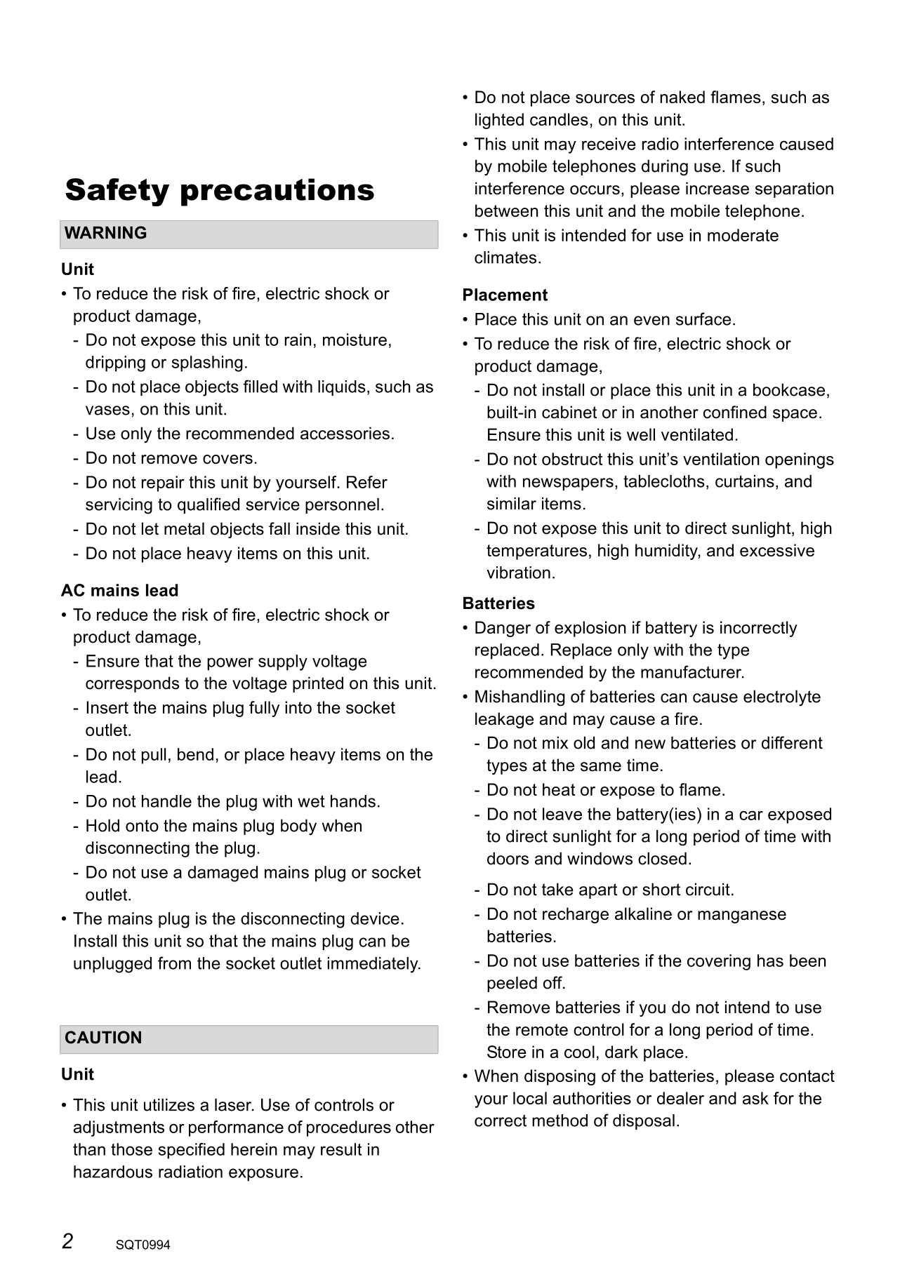 Panasonic DMR-EX97 DVD Player/ Recorder Owner's/ User Manual (Pages: 84)