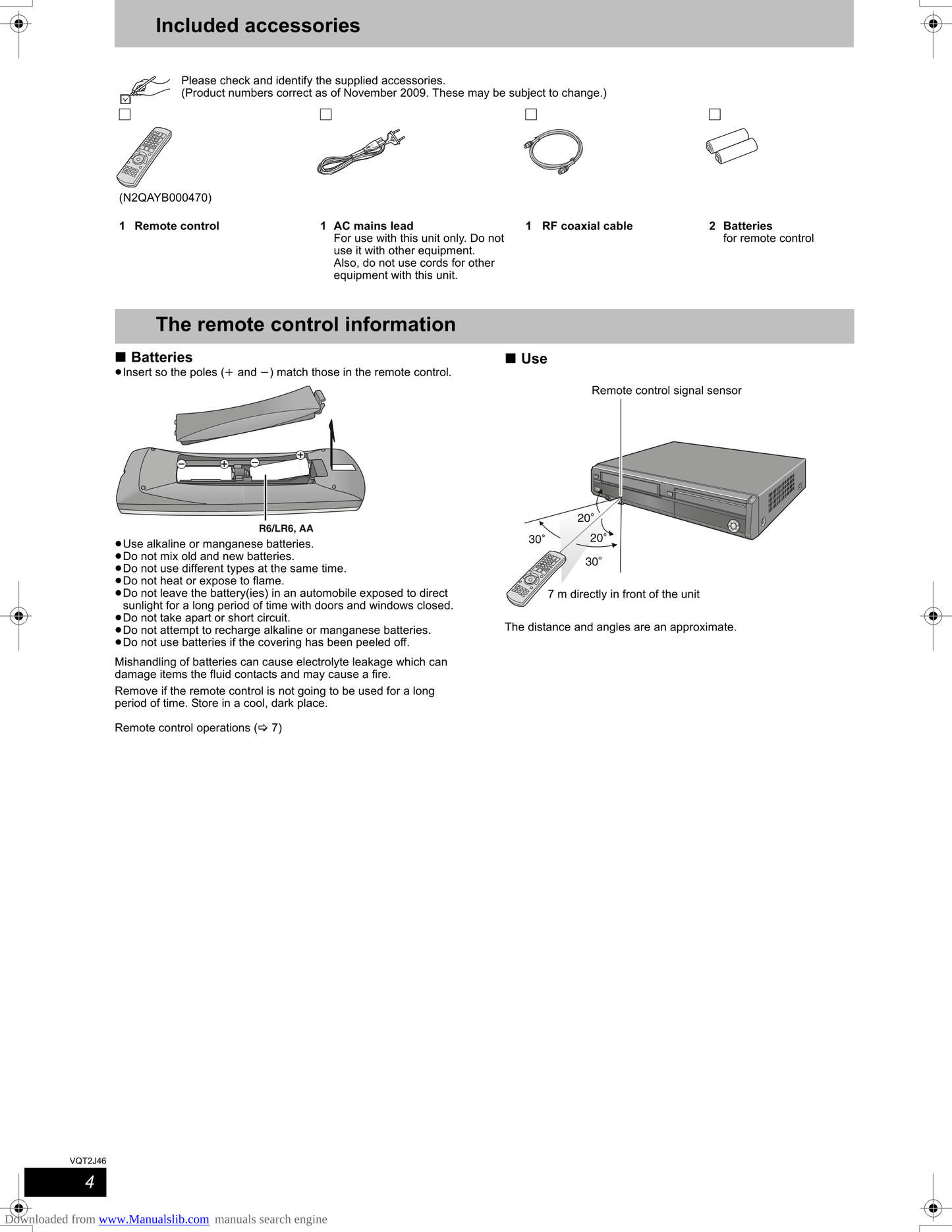 Panasonic DMR-EX99V DVD/VCR Combo Owner's/ User Manual (Pages: 100)