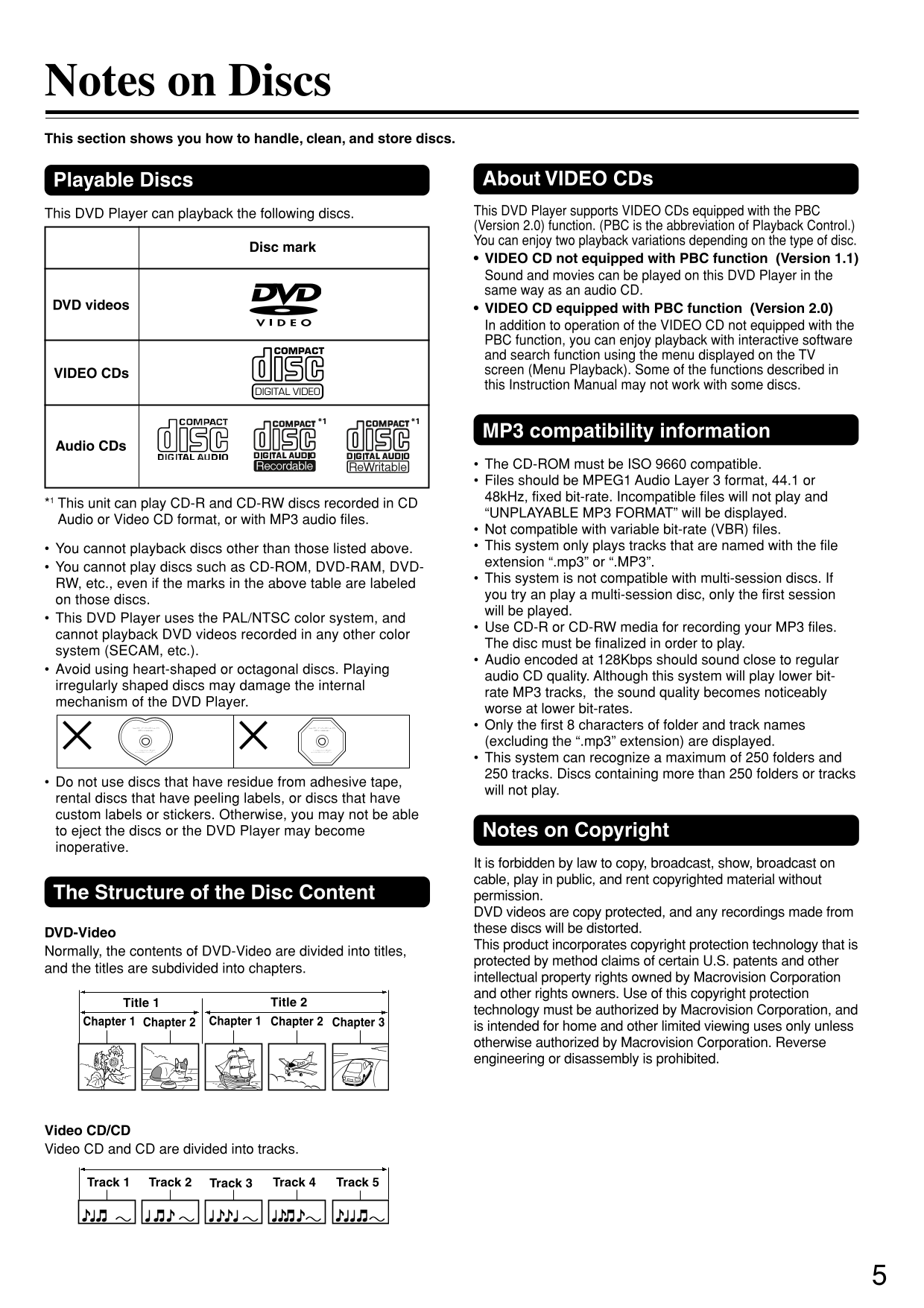 Integra DPS-5.2 DVD Player Owner's/ User Manual (Pages: 60)