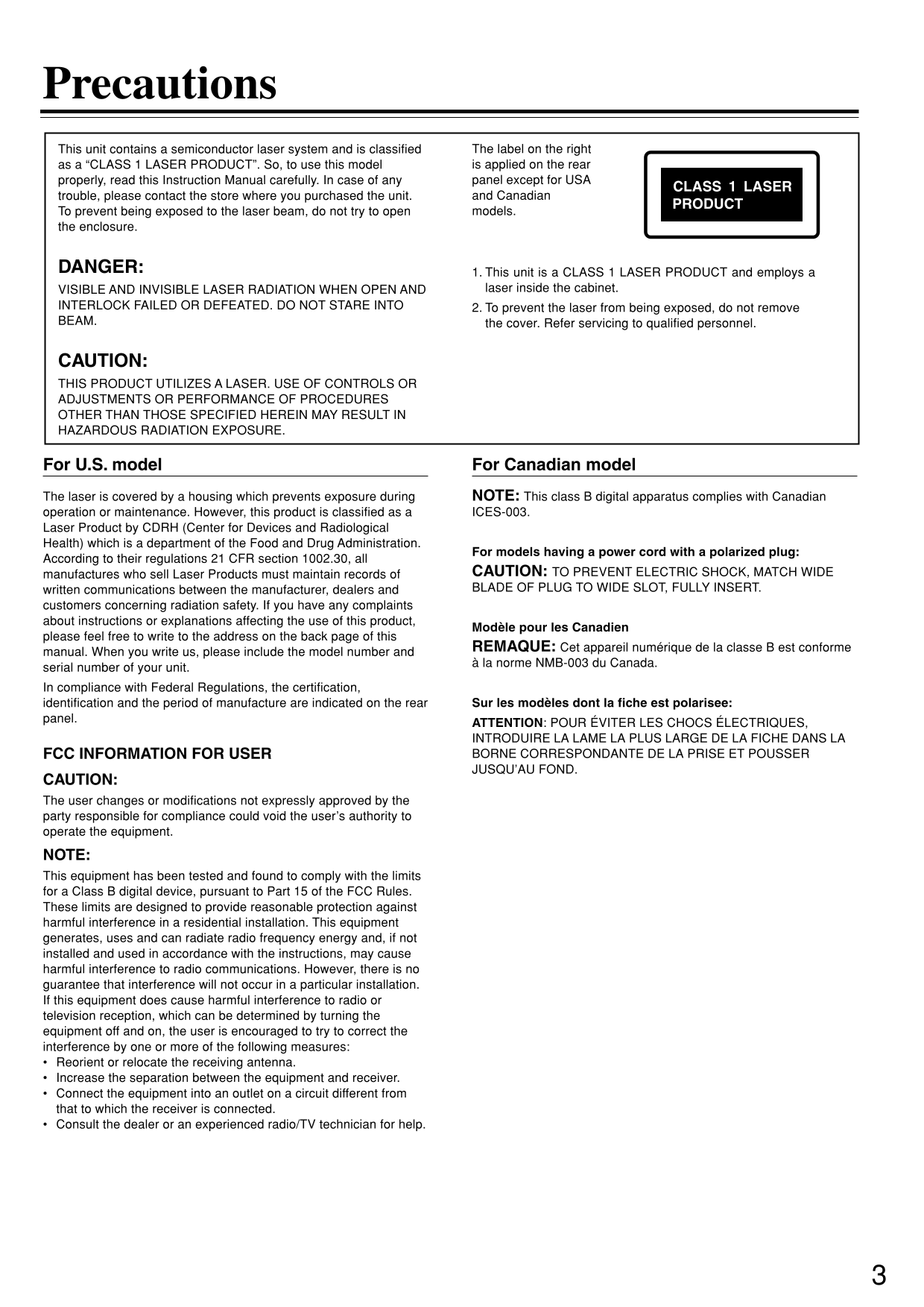 Integra DPS-5.3 DVD Player Owner's/ User Manual (Pages: 60)