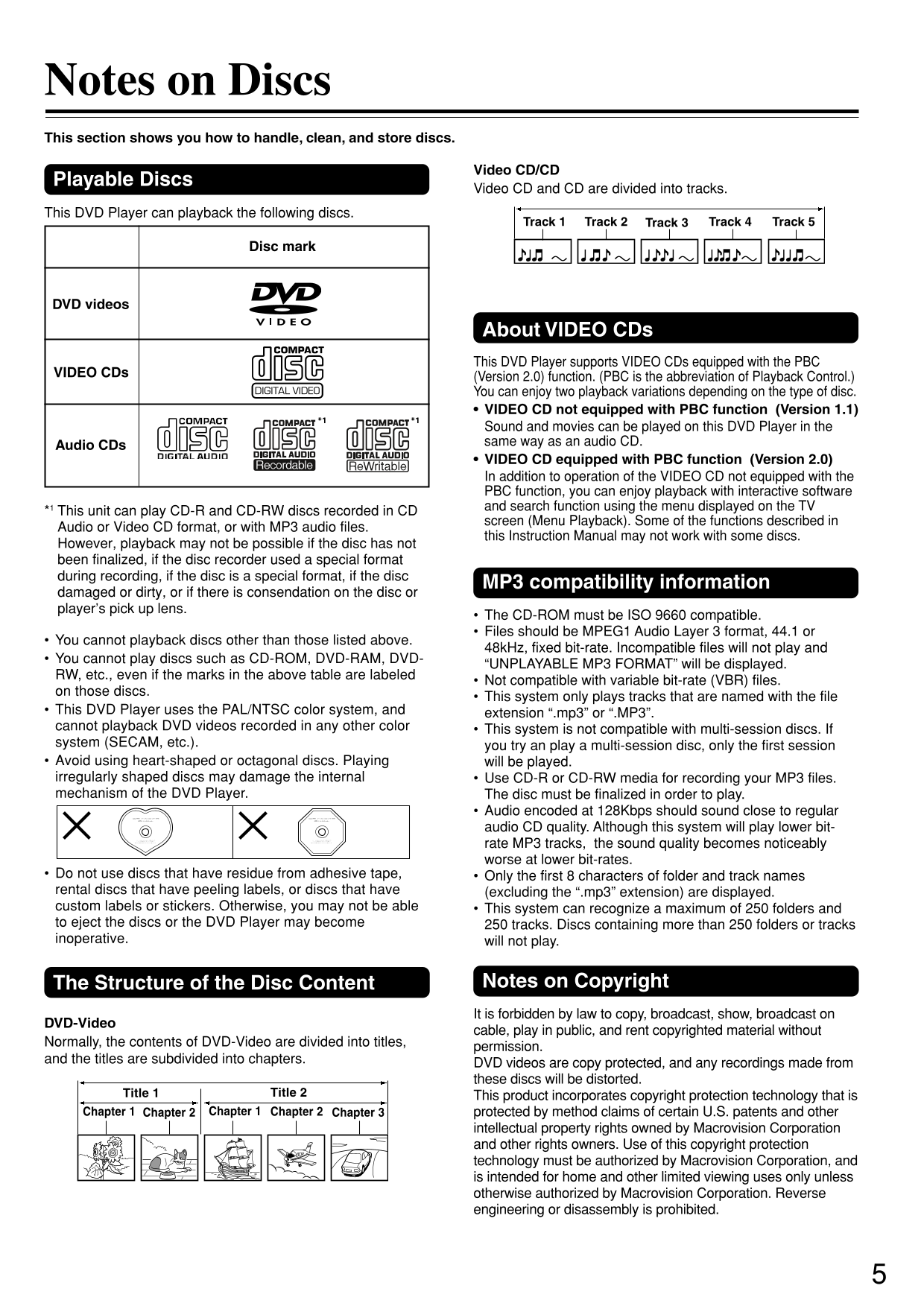 Integra DPS-5.3 DVD Player Owner's/ User Manual (Pages: 60)