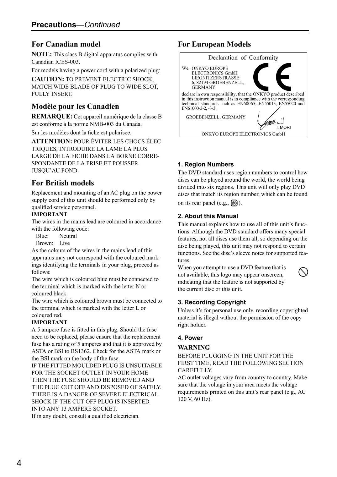 Integra DPS-5.4 DVD Player Owner's/ User Manual (Pages: 60)