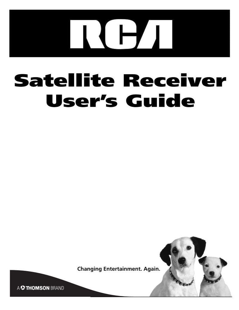 RCA DRD486 RH Satellite Receiver Operating Manual