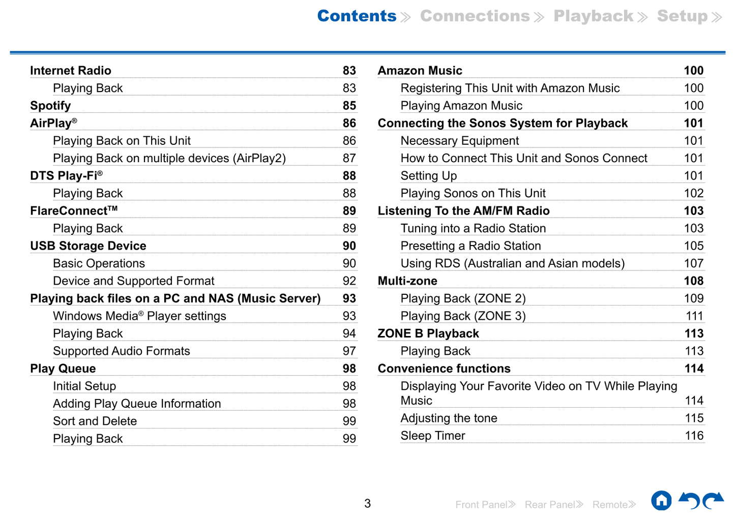 Integra DRX-5.3 AV Receiver Owner's/ User Manual (Pages: 206)