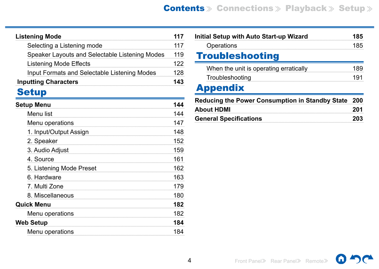 Integra DRX-5.3 AV Receiver Owner's/ User Manual (Pages: 206)