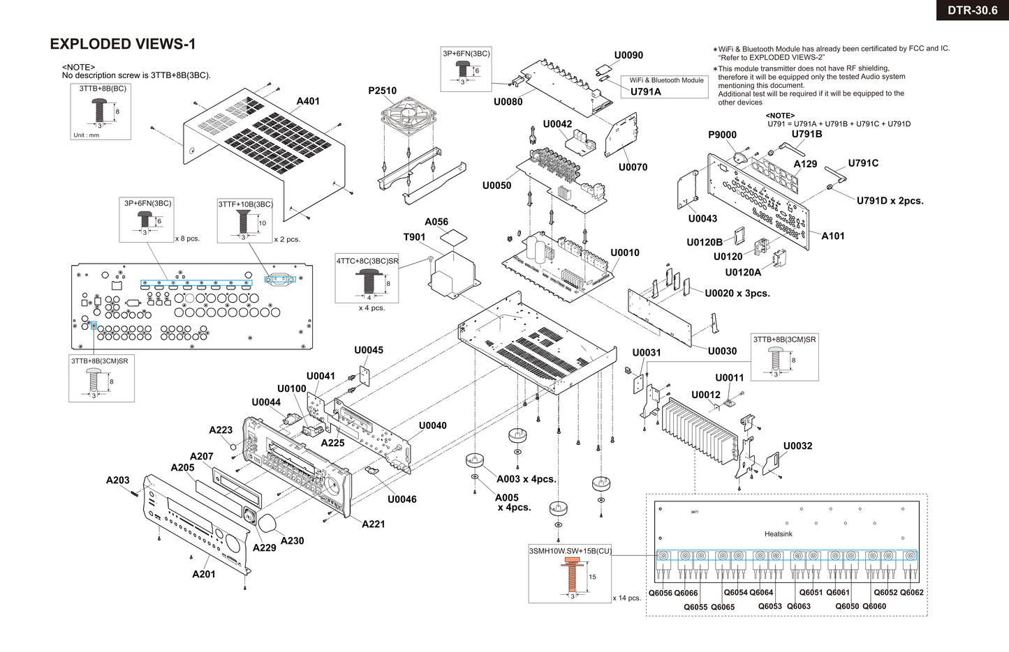 Integra DTR-30.6 AV Receiver Service Manual (Pages: 96)