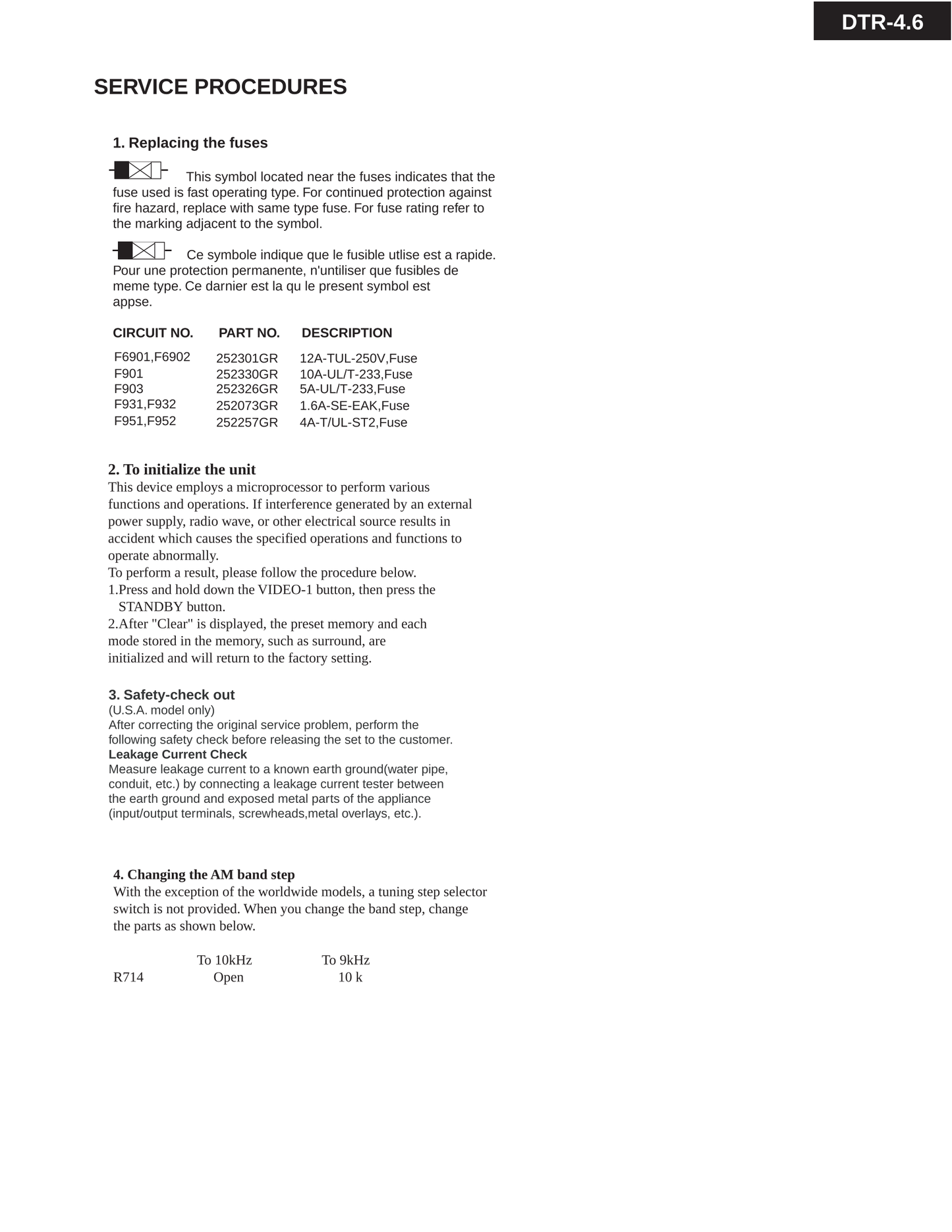 Integra DTR-4.6 AV Receiver Service Manual (Pages: 128)