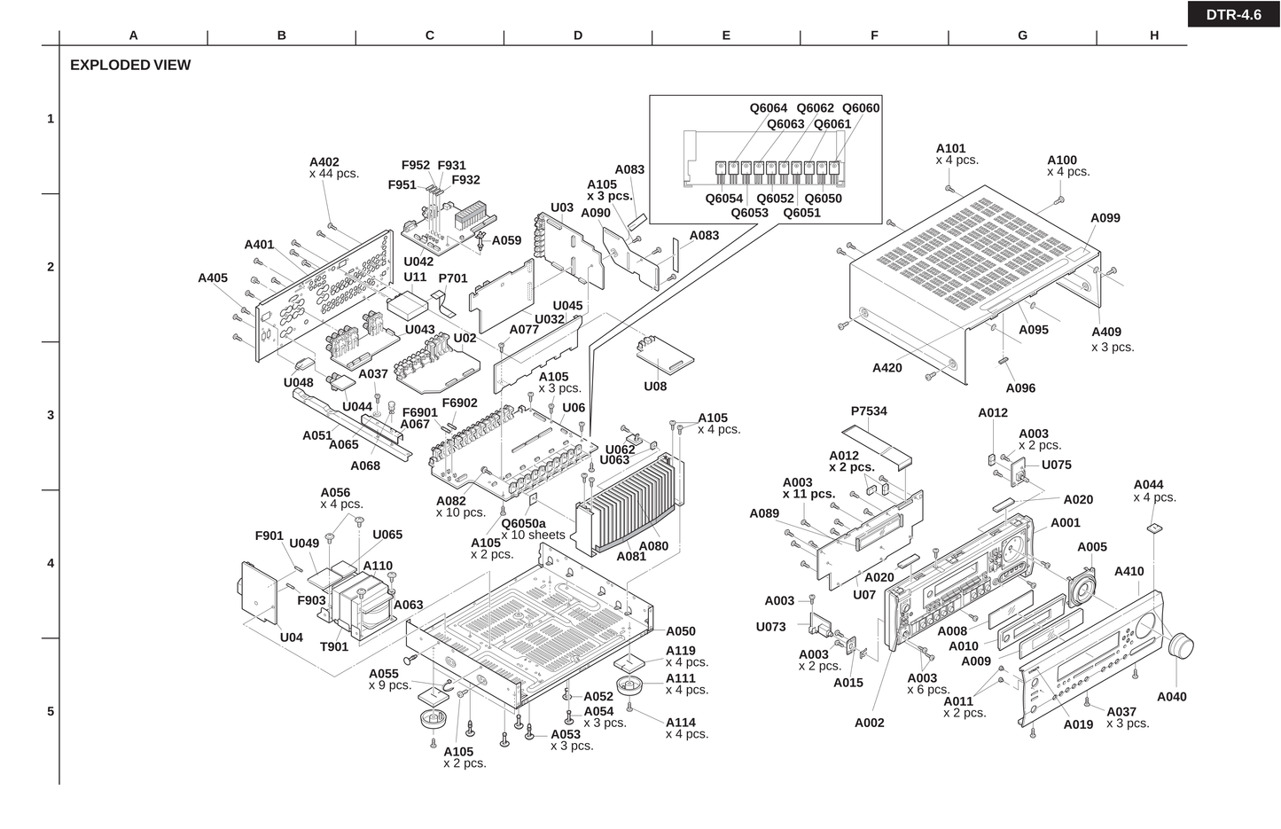 Integra DTR-4.6 AV Receiver Service Manual (Pages: 128)