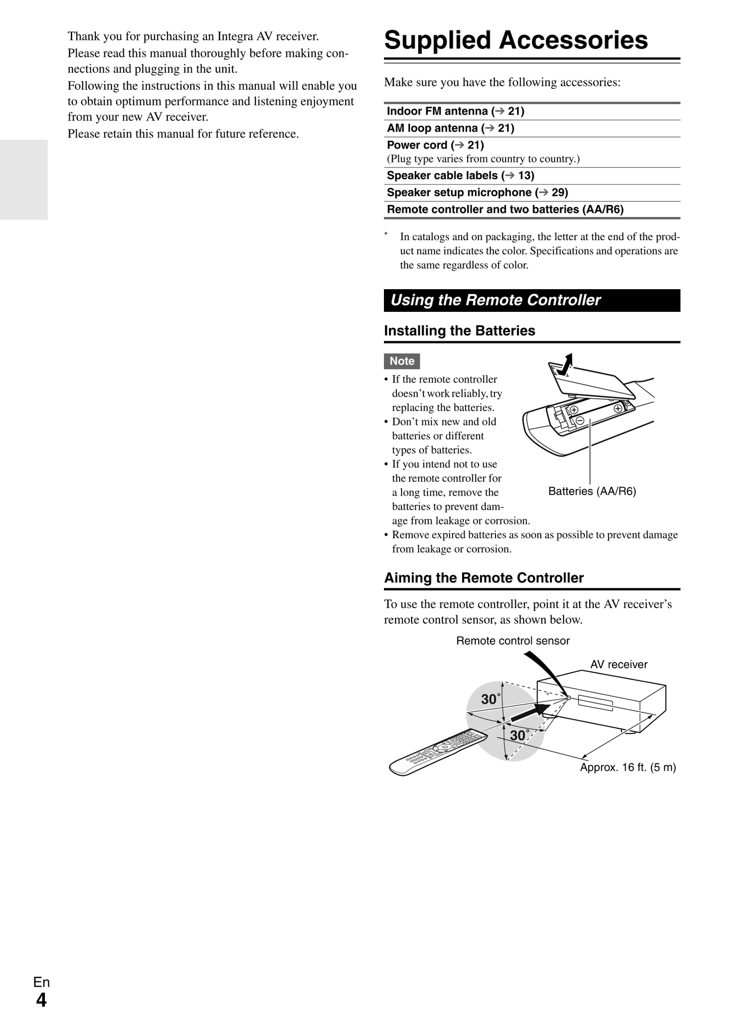 Integra DTR-40.2 AV Receiver Owner's/ User Manual (Pages: 104)