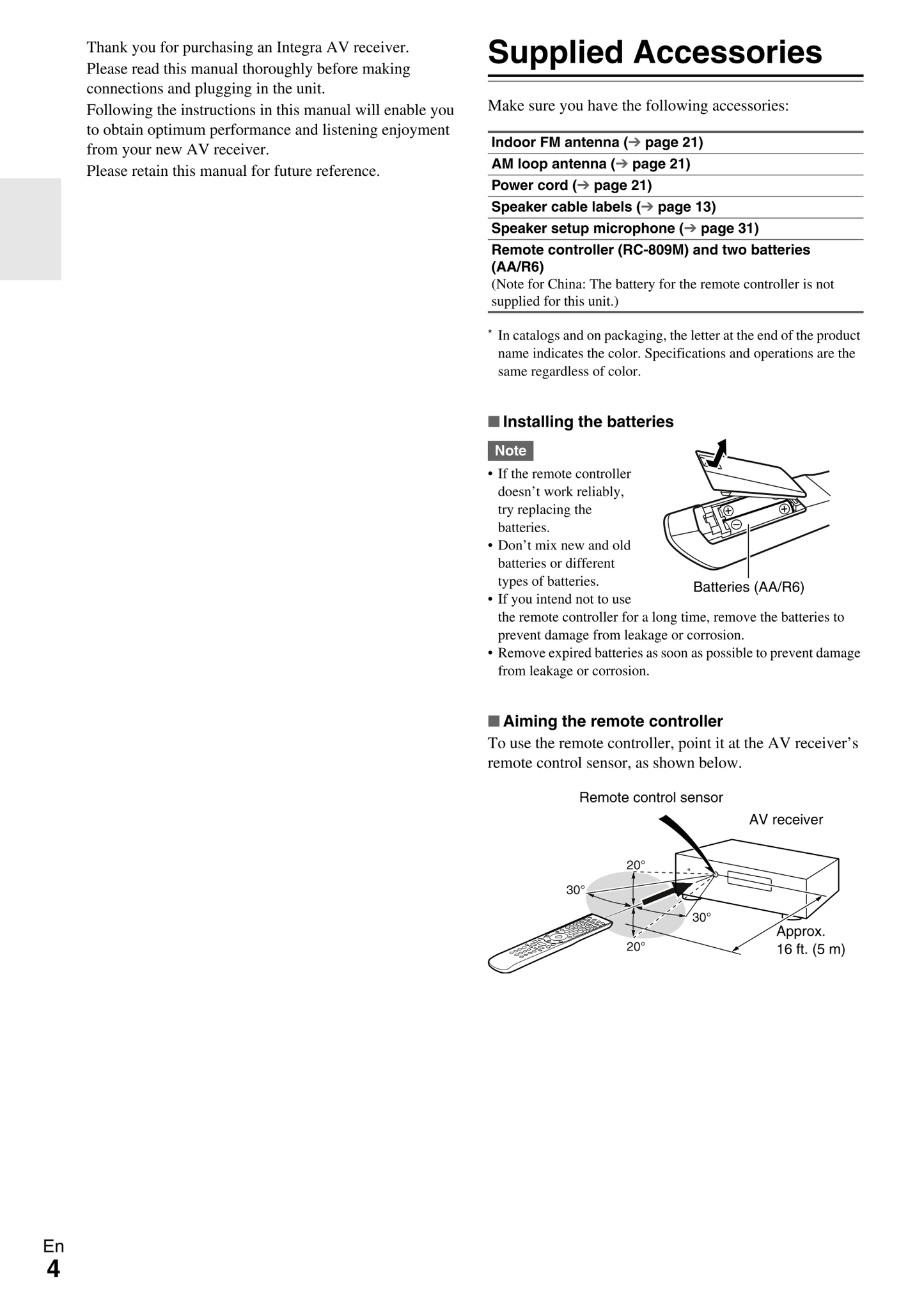 Integra DTR-40.3 AV Receiver Owner's/ User Manual (Pages: 96)