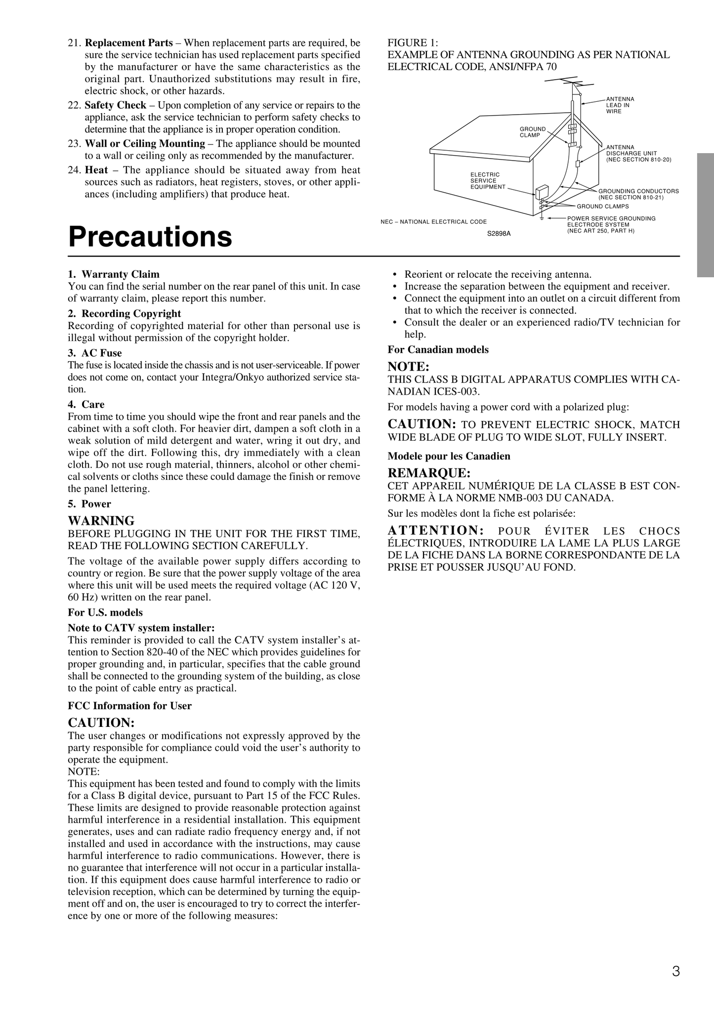 Integra DTR-5.2 AV Receiver Owner's/ User Manual (Pages: 52)