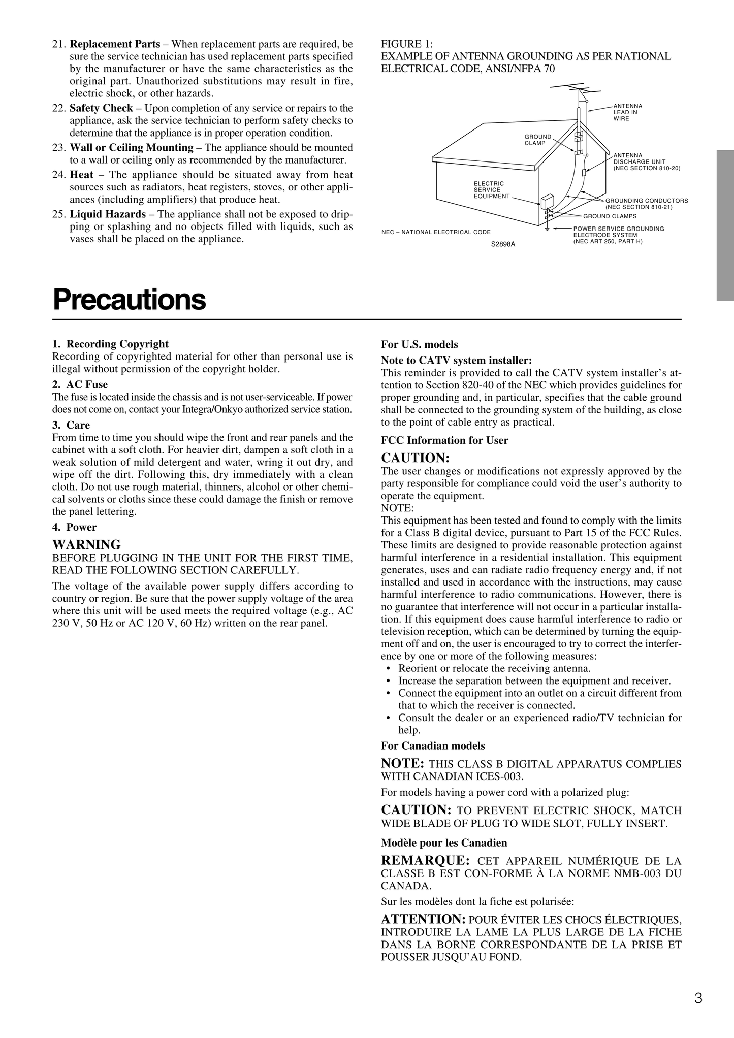 Integra DTR-5.3,DTR-6.3 AV Receiver Owner's/ User Manual (Pages: 80)