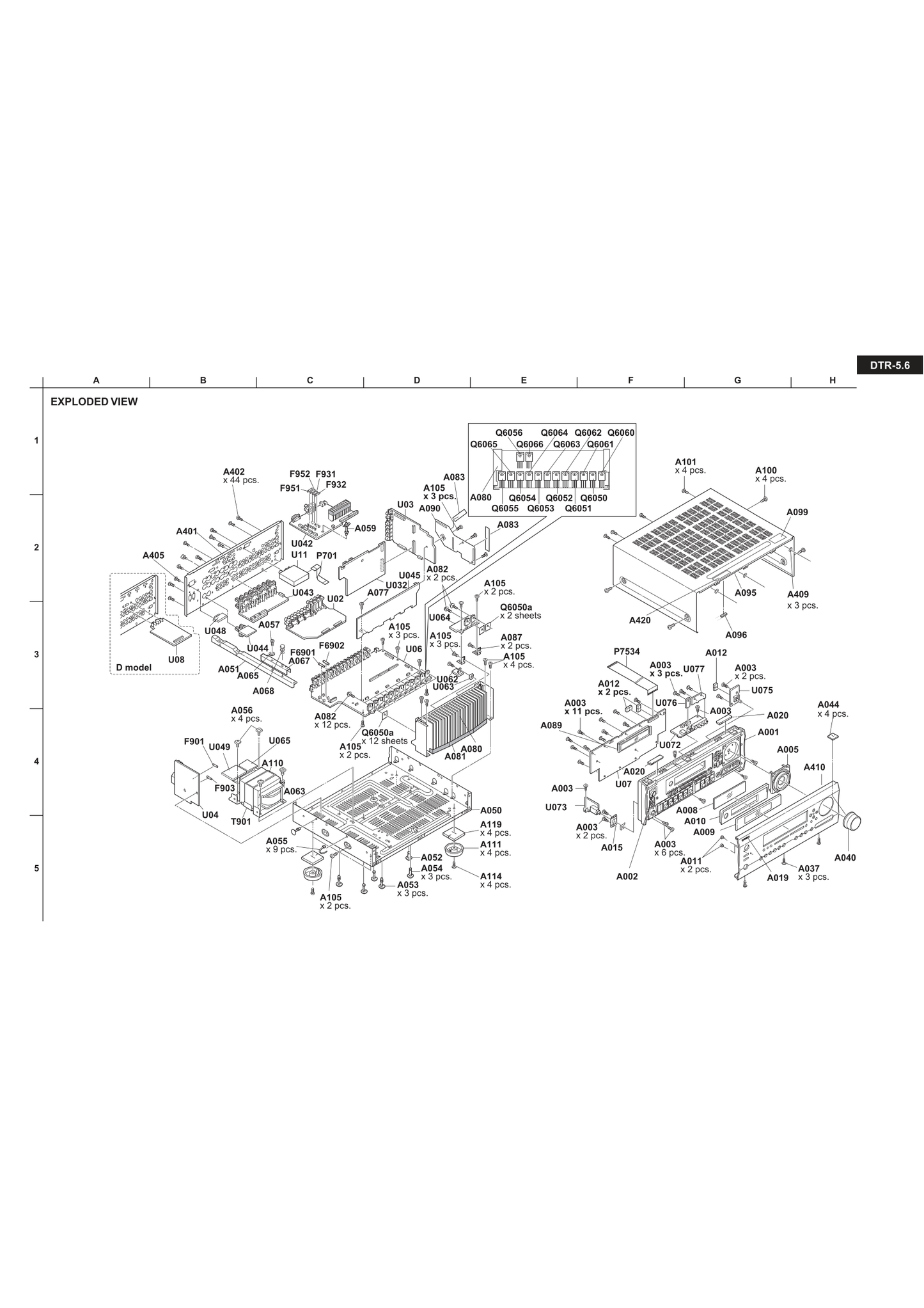 Integra DTR-5.6 AV Receiver Service Manual (Pages: 114)