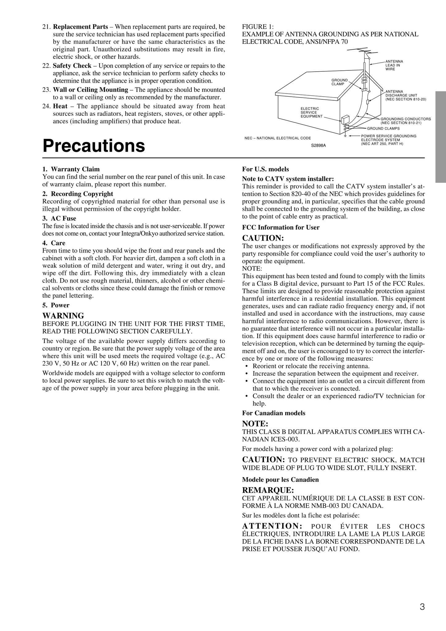 Integra DTR-6.2 AV Receiver Owner's/ User Manual (Pages: 64)