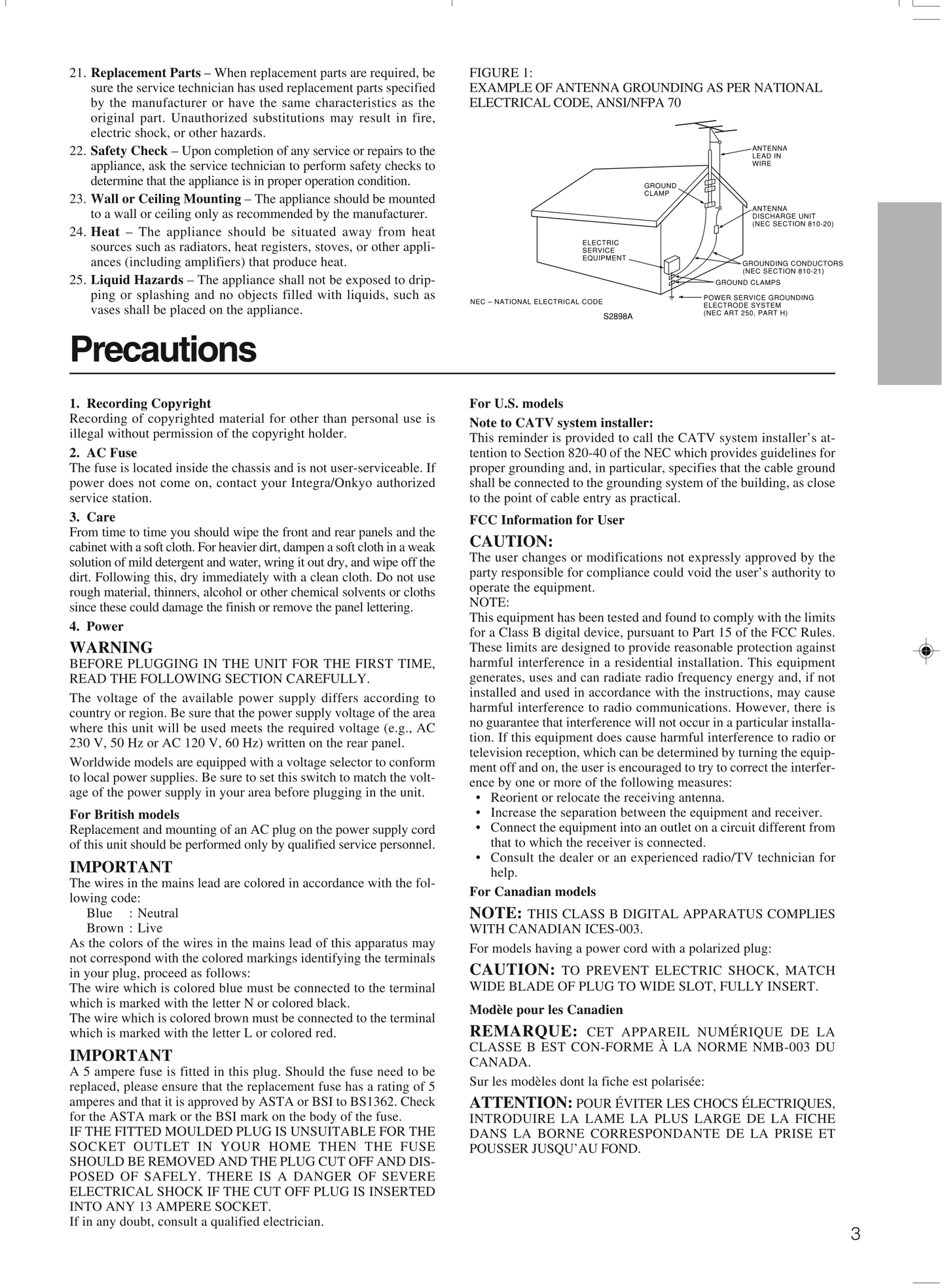 Integra DTR-7.3 AV Receiver Owner's/ User Manual (Pages: 84)