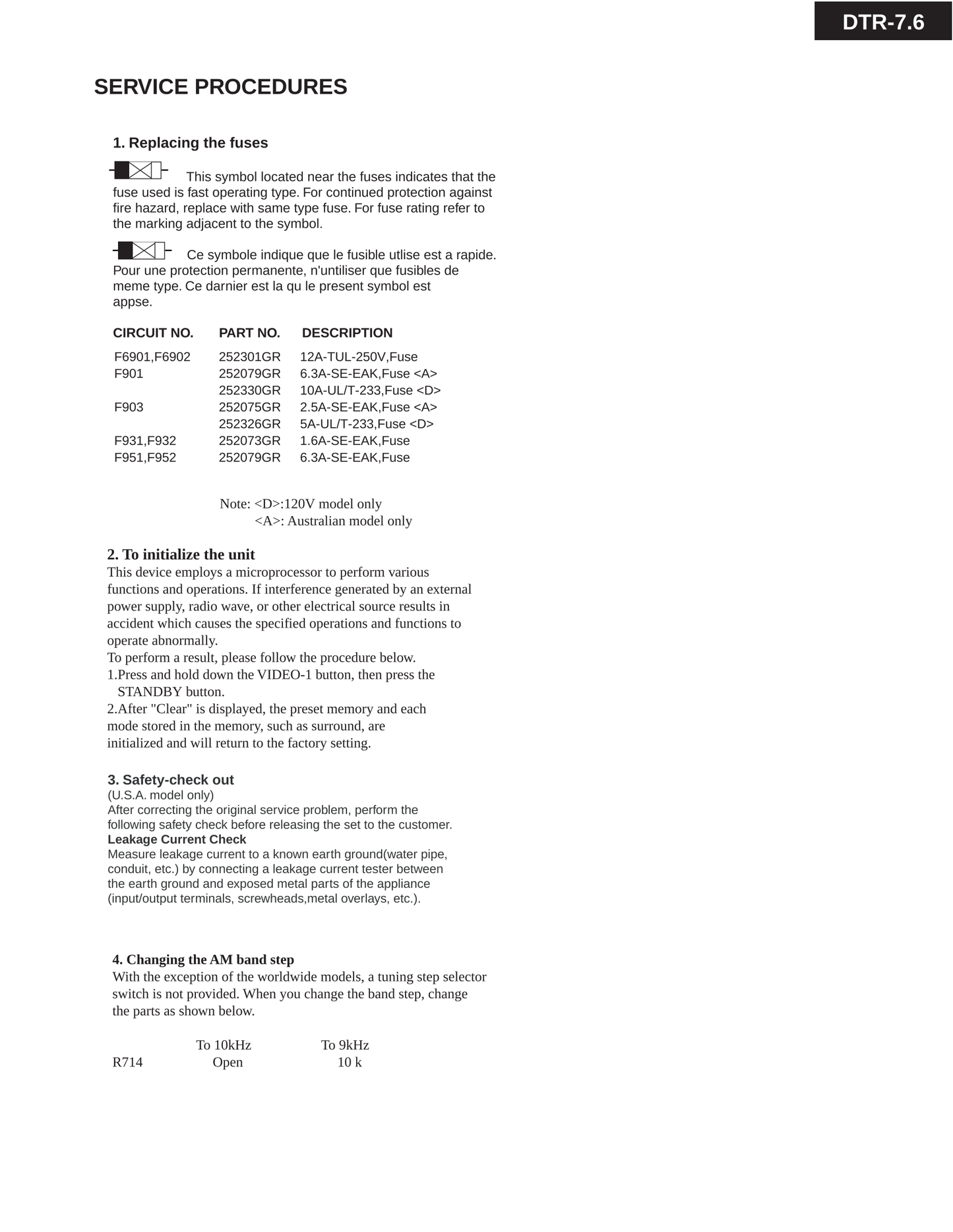 Integra DTR-7.6 AV Receiver Service Manual (Pages: 152)